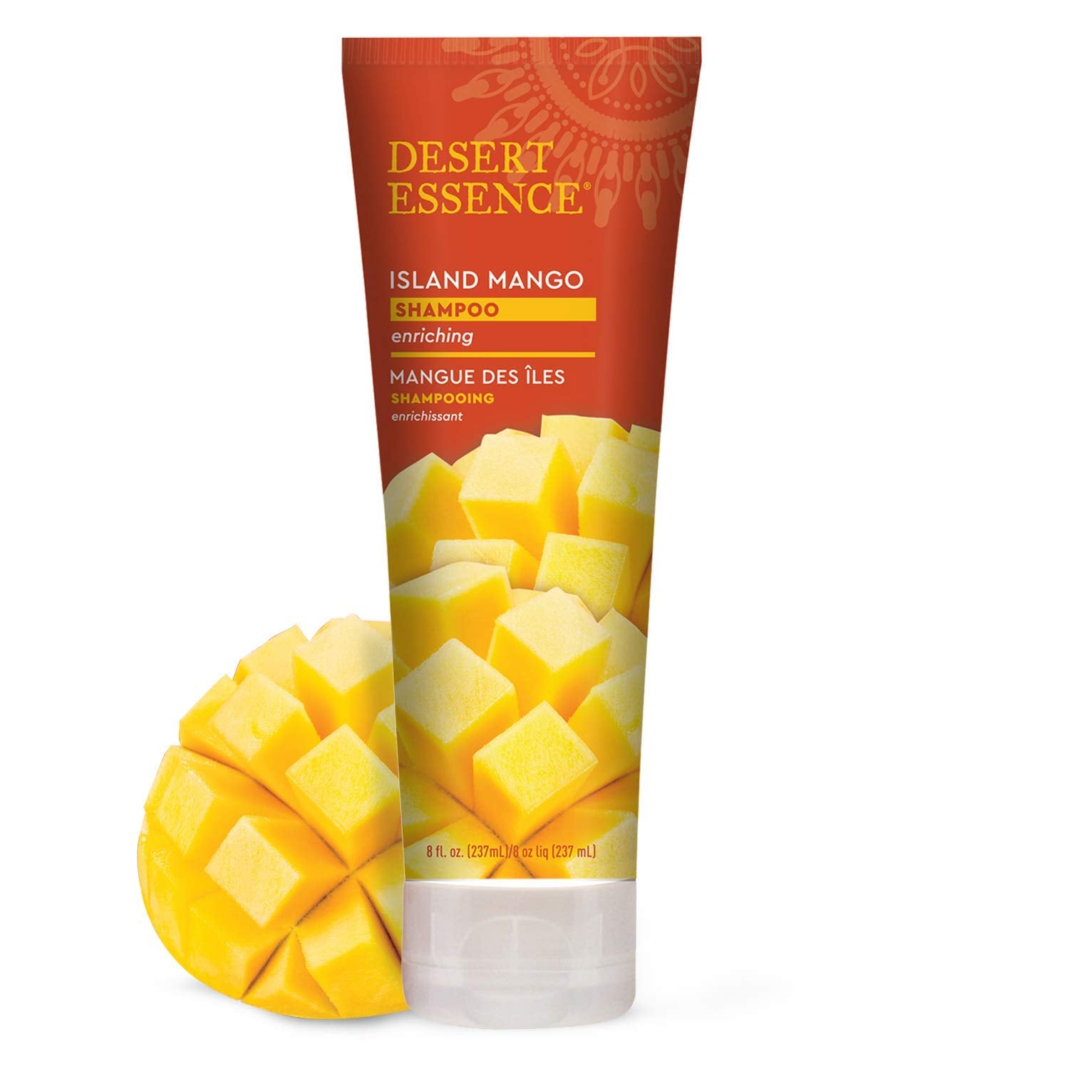 Desert Essence Island Mango Shampoo & Conditioner Bundle - 8 Fl Ounce - Enriching - Shea Butter - Jojoba Oil - Smooth & Silky -