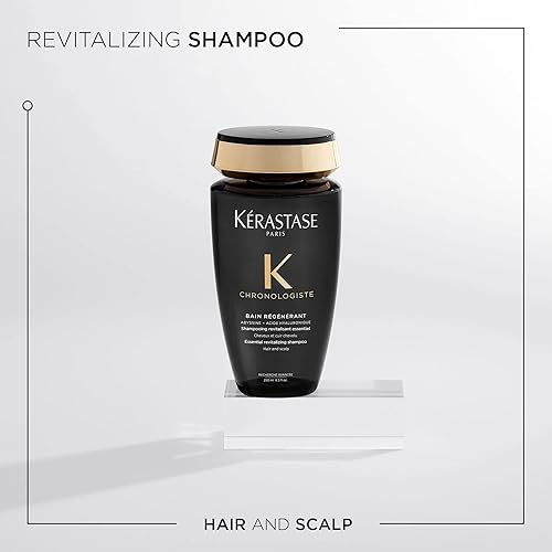 Kerastase Chronologiste Raganarant Shampoo  Revitalizes Hair & Scalp  With Hyaluronic Acid & Vitamin E  For Dull, Dry, Brittle &