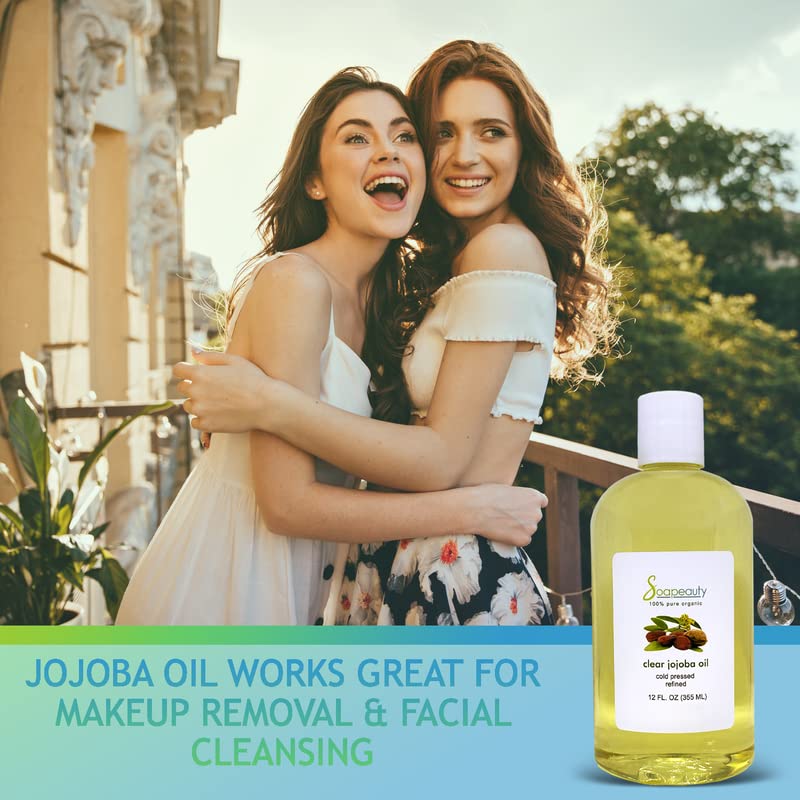 Soapeauty Clear Jojoba Oil | 100% Pure & Natural | Refined, Cold Pressed, Hexane Free | Moisturizing Oil For Skin, Face, Hair &