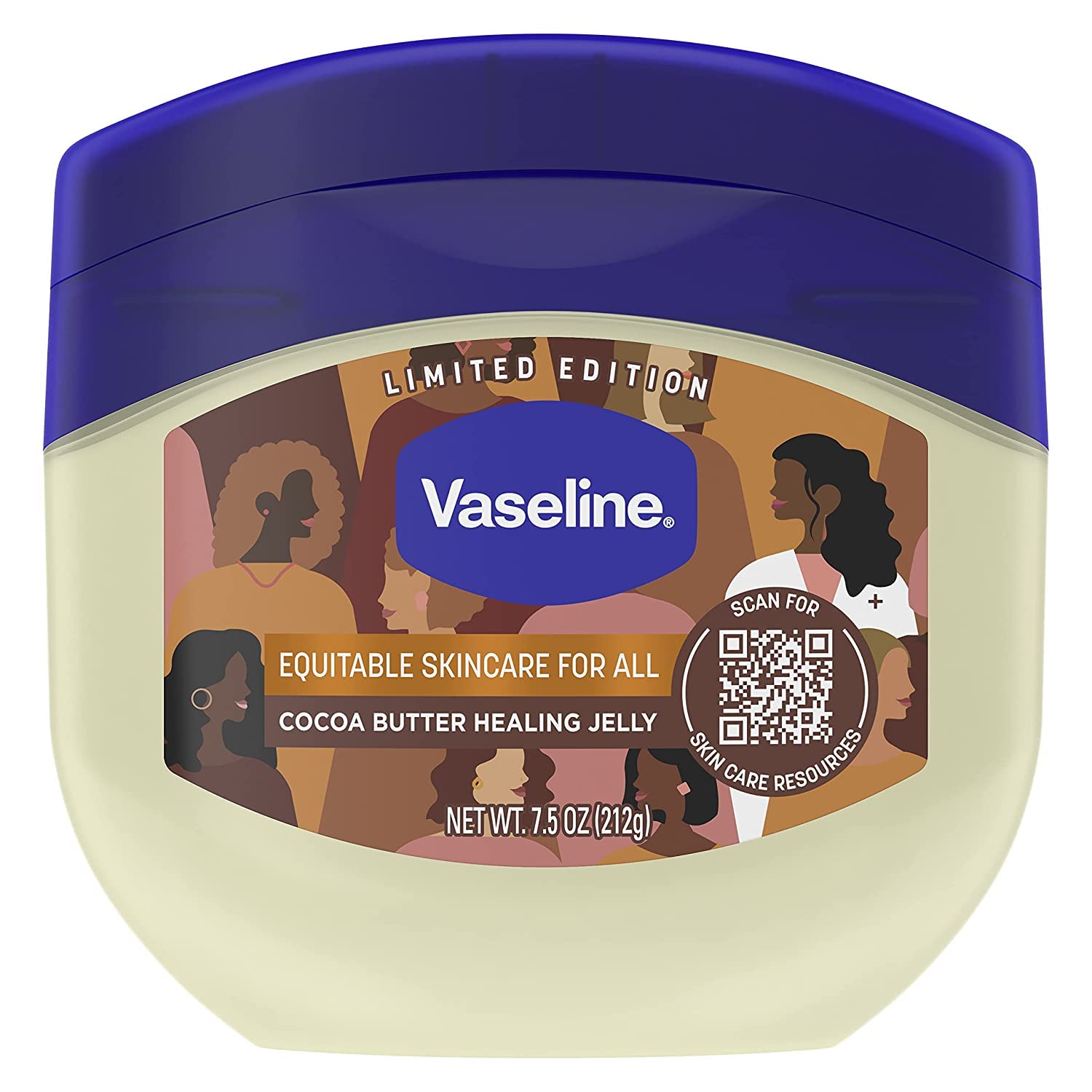 Vaseline Petroleum Jelly, Cocoa Butter, 7.5 Ounce (Pack of 2)