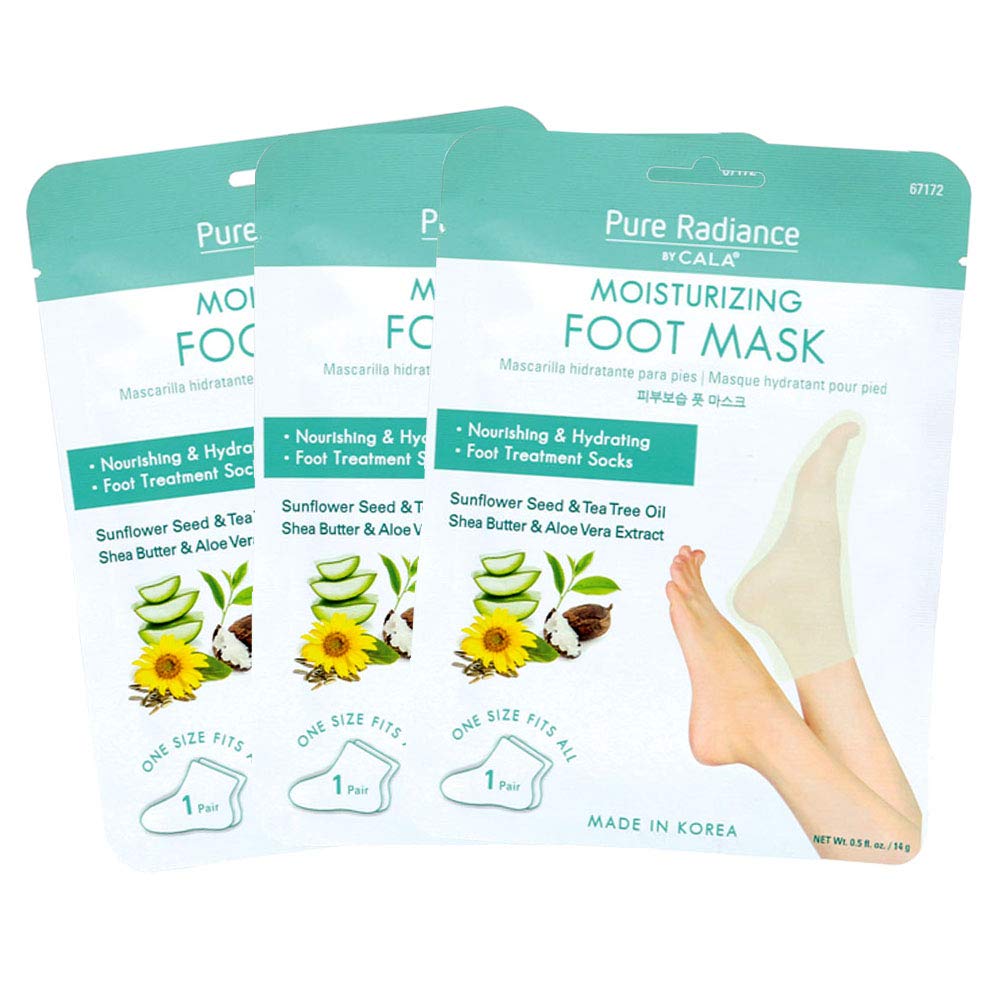 Pure Radiance By Cala Moisturizing Foot Masks 3 Pairs.