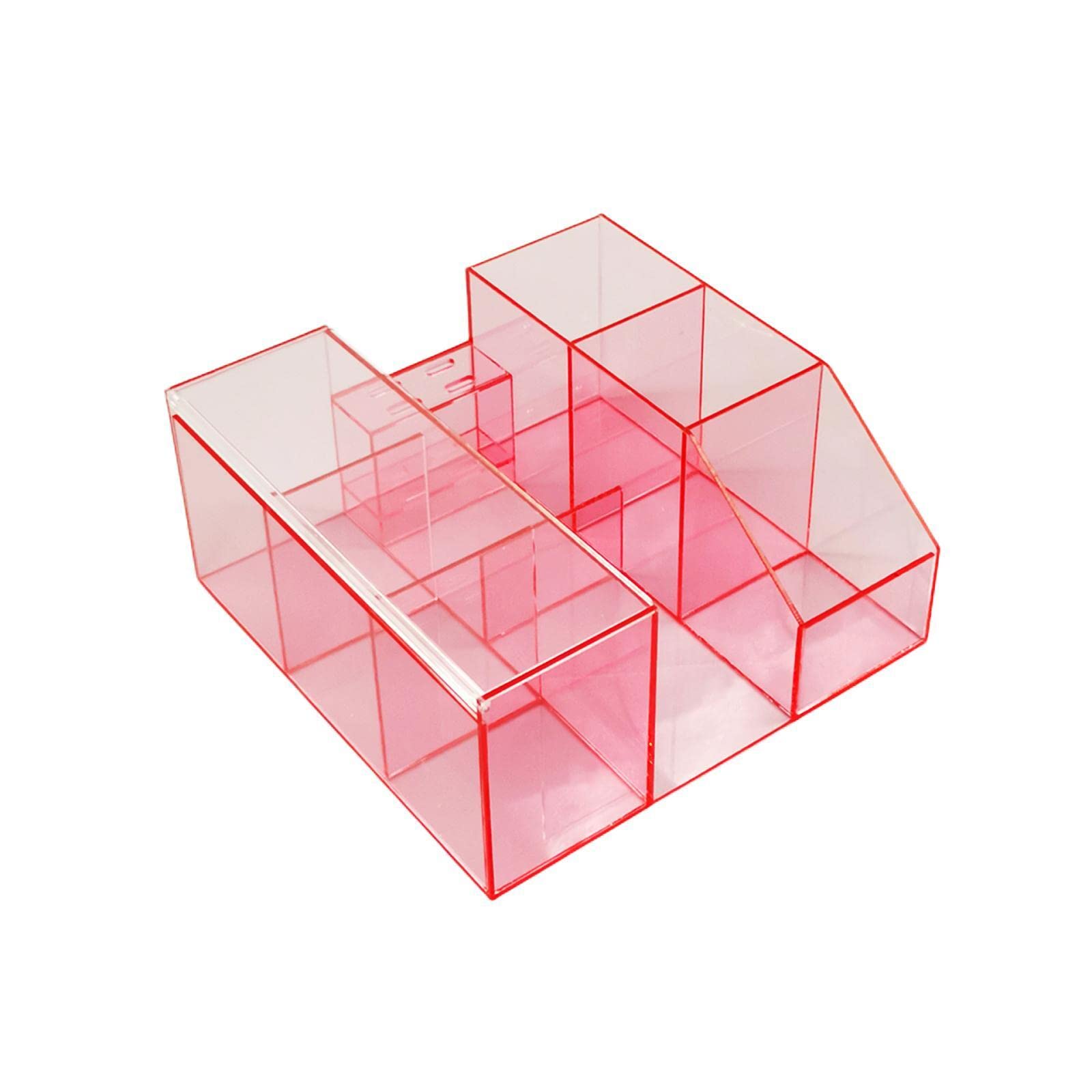 Eyelash Beauty Organizer, Acrylic Eyelash Grafting Tool Storage Beauty Tool W/Tweezers Holder Display Boxes for Home Eyelash Sal