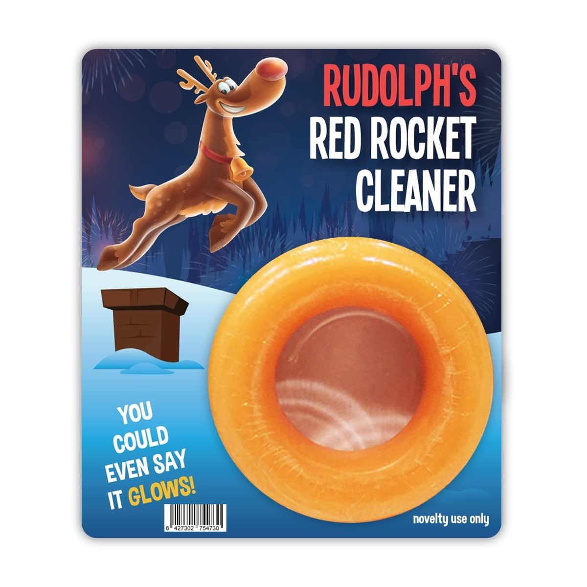 Rudolph Rocket Cleaner Soap Gag Gift for Mens Stocking Stuffers Funny Christmas Presents for Guys Husband Boyfriend