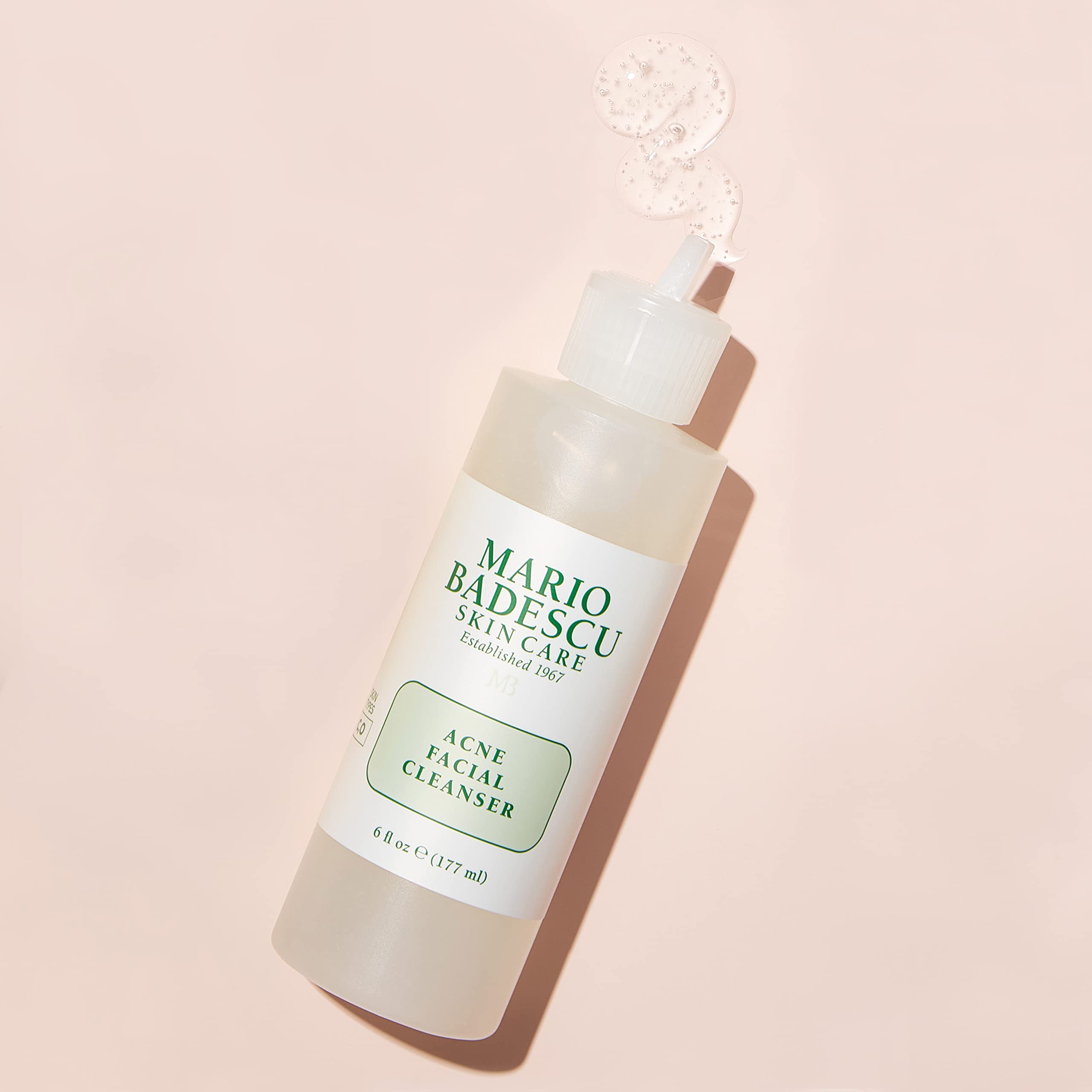Mario Badescu Acne Facial Cleanser For Combination & Oily Skin, Oil-Free Face Wash With Salicylic Acid & Aloe Vera, Deep Pore Cl