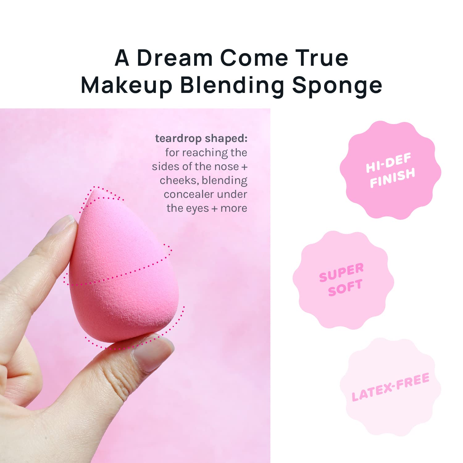 Aoa Studio Collection Makeup Sponge Set Latex Free And High-Definition Set Of 6 Makeup Wonder Blender For Powder Cream And Liqui