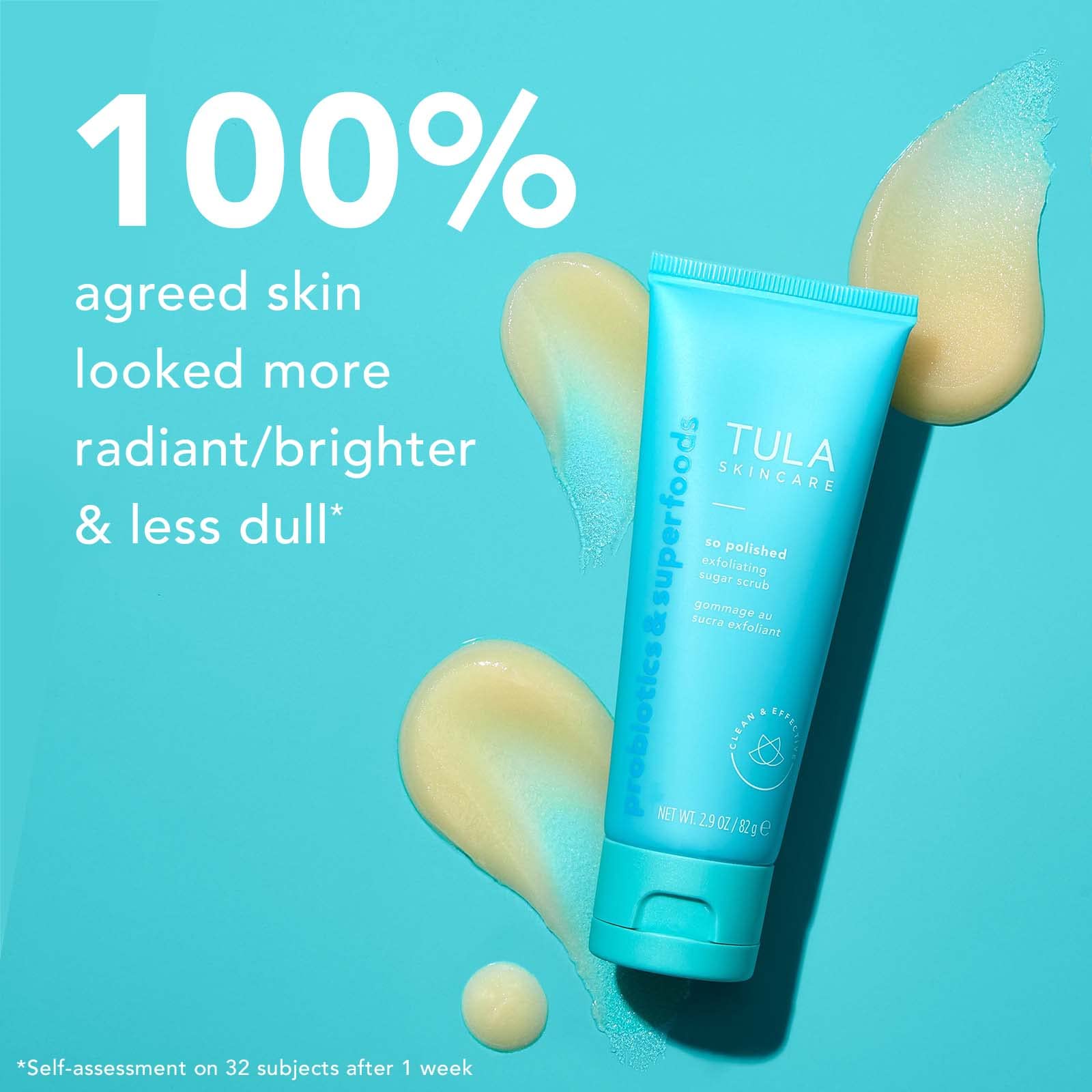 Tula Skin Care So Polished Exfoliating Sugar Scrub | Face Scrub, Gently Exfoliates With Sugar, Papaya, And Probiotic Extracts Fo
