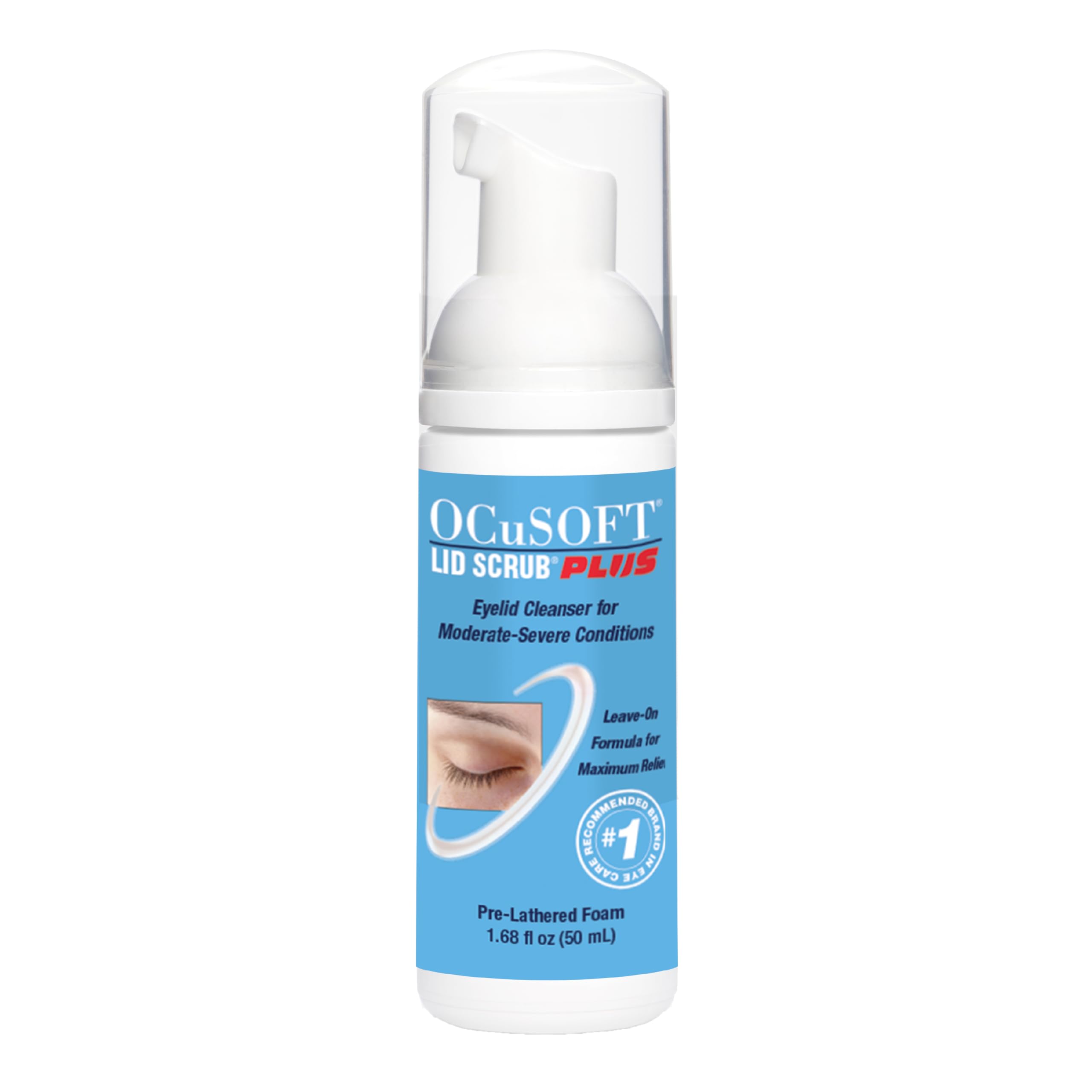 OCuSOFT Lid Scrub PLUS Foam Moderate to Severe Eyelid Conditions  Instant Foaming Eyelid & Eyelash Cleanser  Extra Strength D