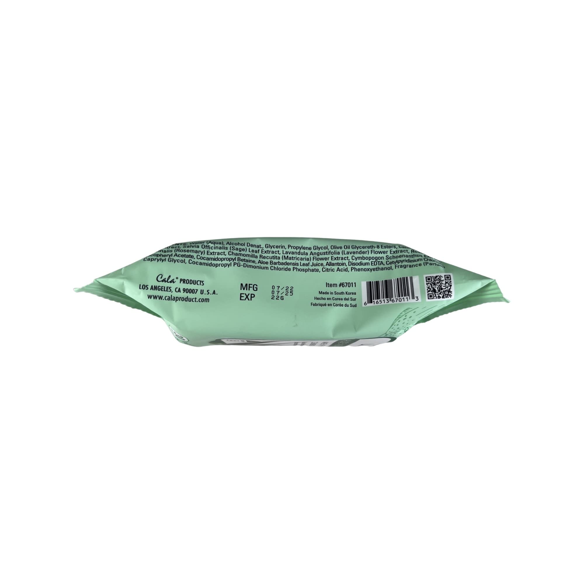 Cala Aloe vera make-up remover cleansing tissues 30 count, 30 Count