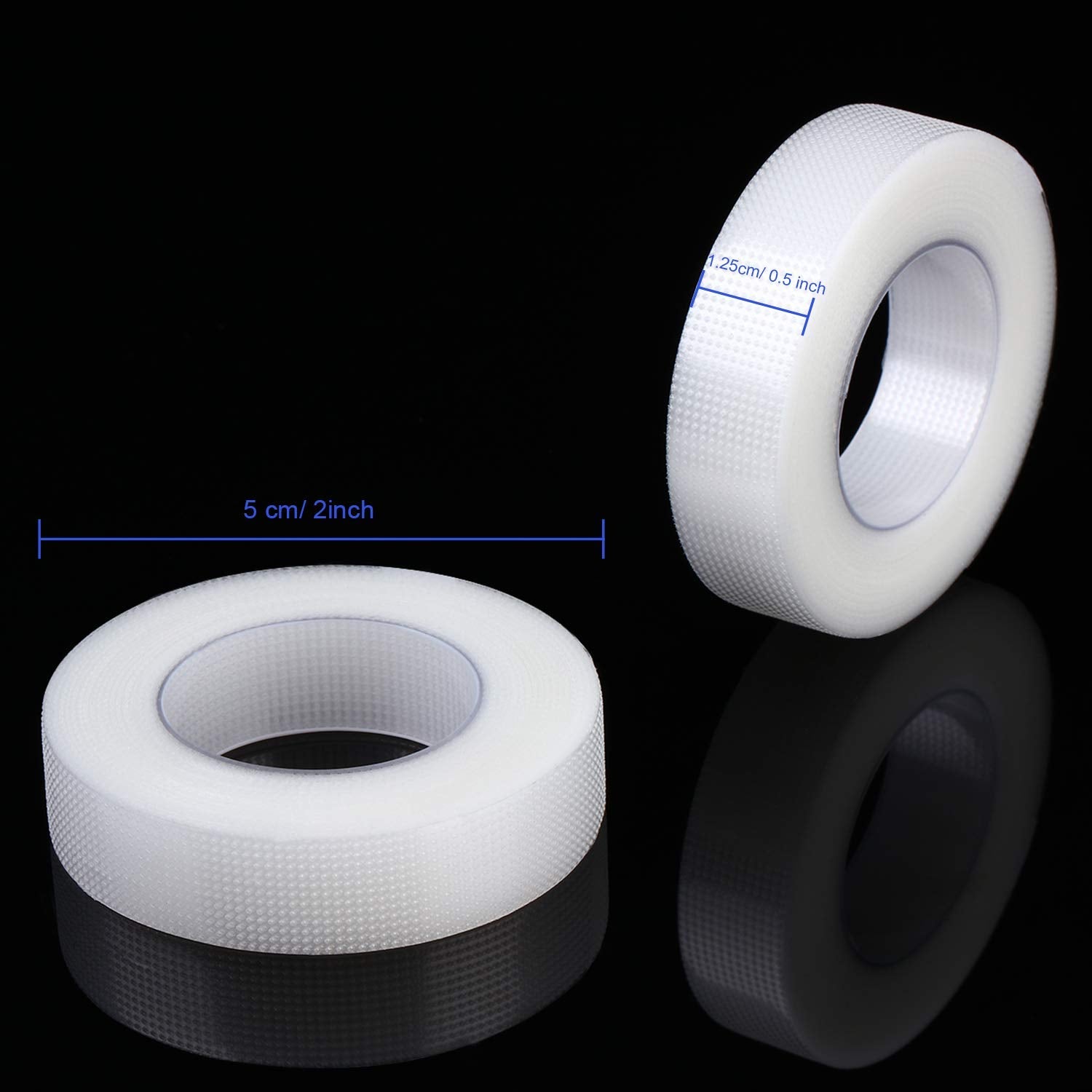 Fenshine Lash Tape, 8 Rolls Pe Micropore Medical Tape For Eyelash Extension, Fabric Tape For False Eyelash Patch Makeup Tool 0.5