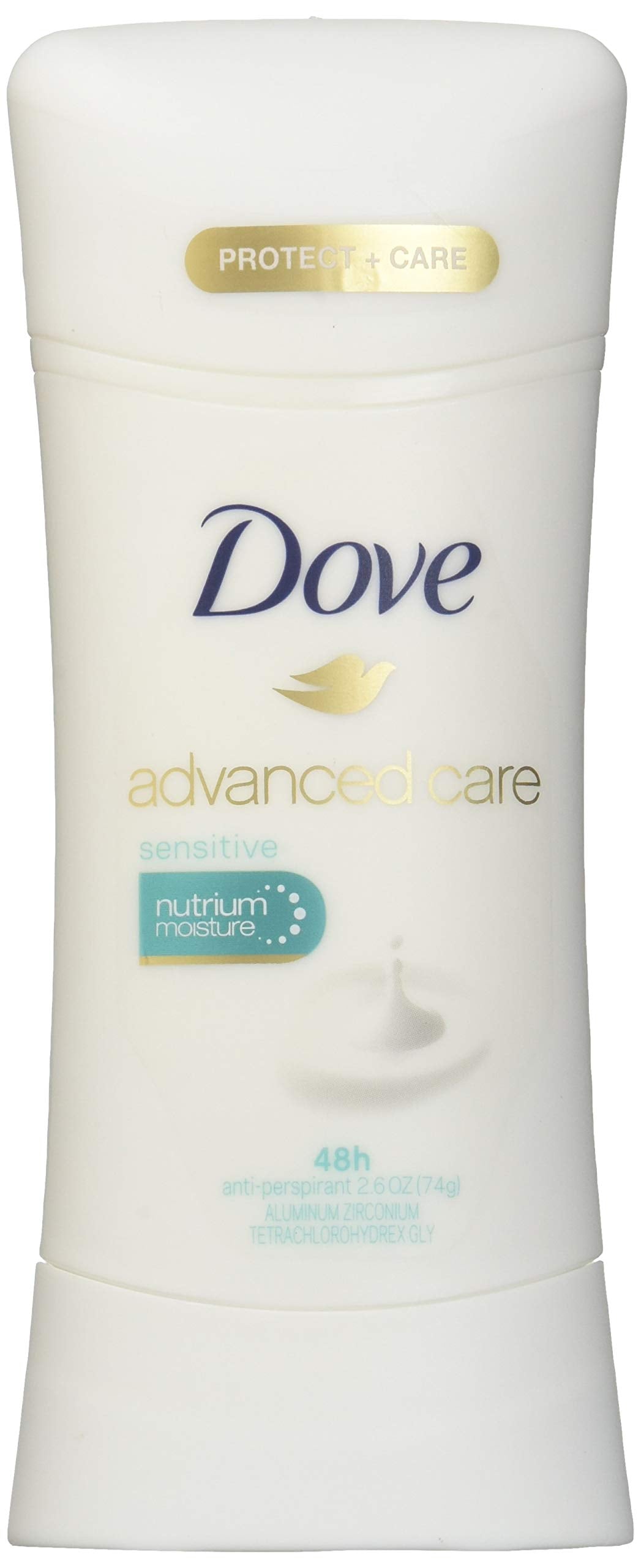 Dove Advanced Care Sensitive Skin Antiperspirant Deodorant, 2.6 Ounce - 12 per case.