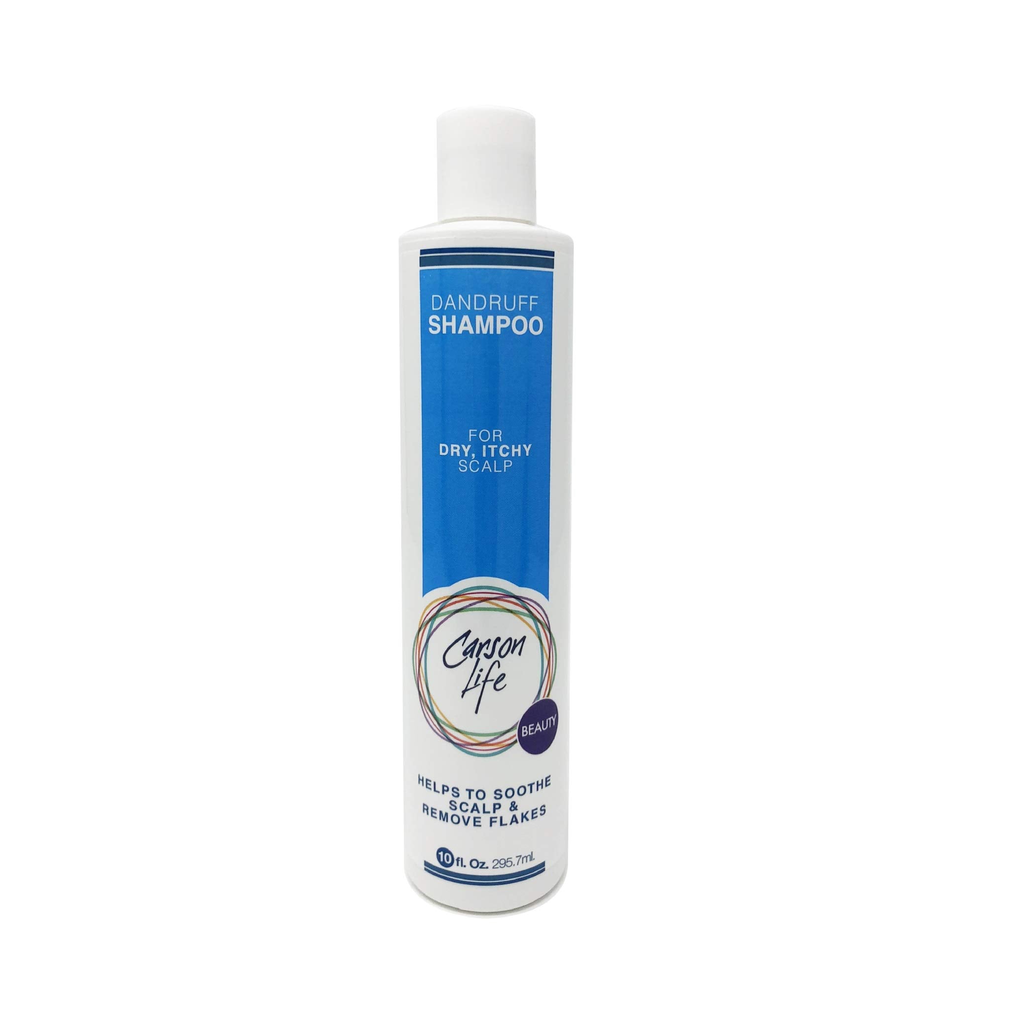 Carson Life Dandruff Shampoo Paraben and Sulfate Free - 10 Oz - Hydrates, Repairs & Soothes Dry Scalp - Eliminate Flakes & Resto
