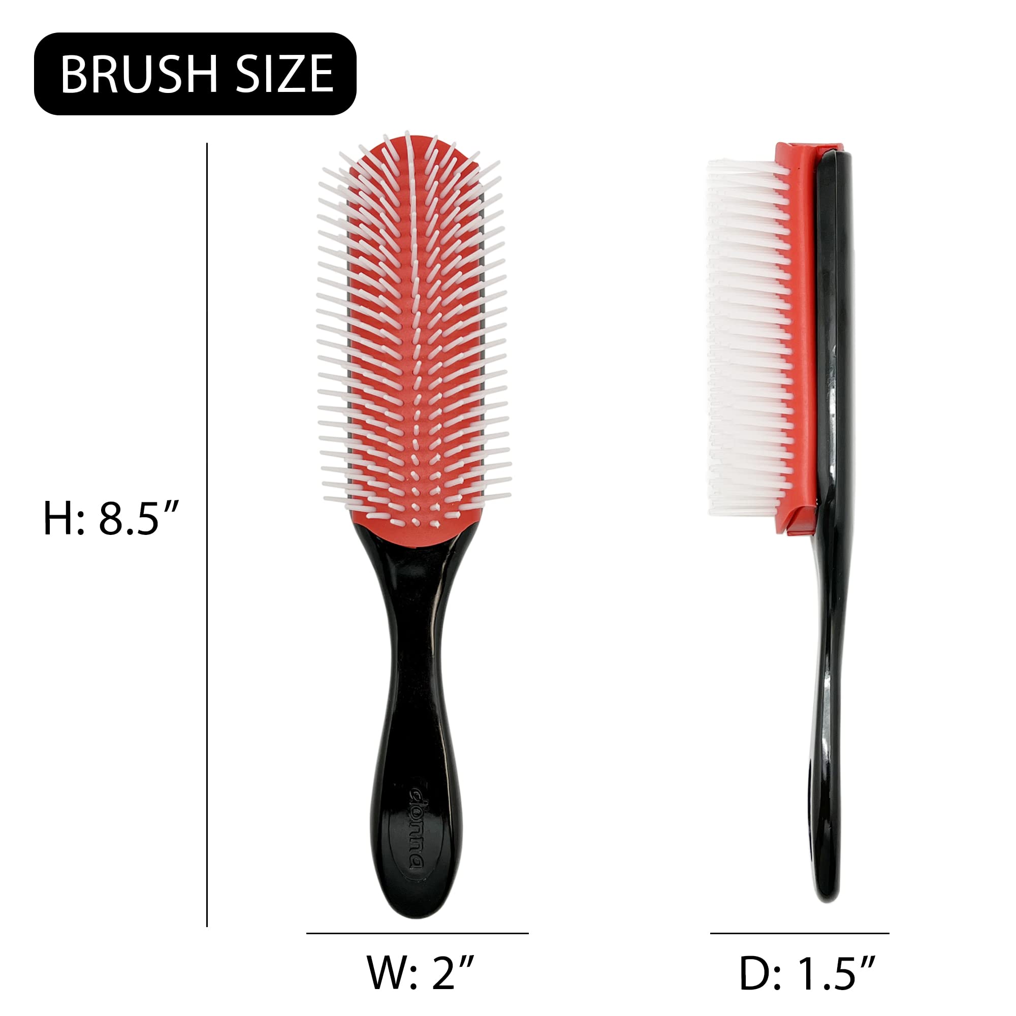 Donna Styling Brush Large 1Pc Blowdry Brush Curly Hair, Straight Hair, Wet Brush, Detangler Brush For Women, Culry Hair Brush