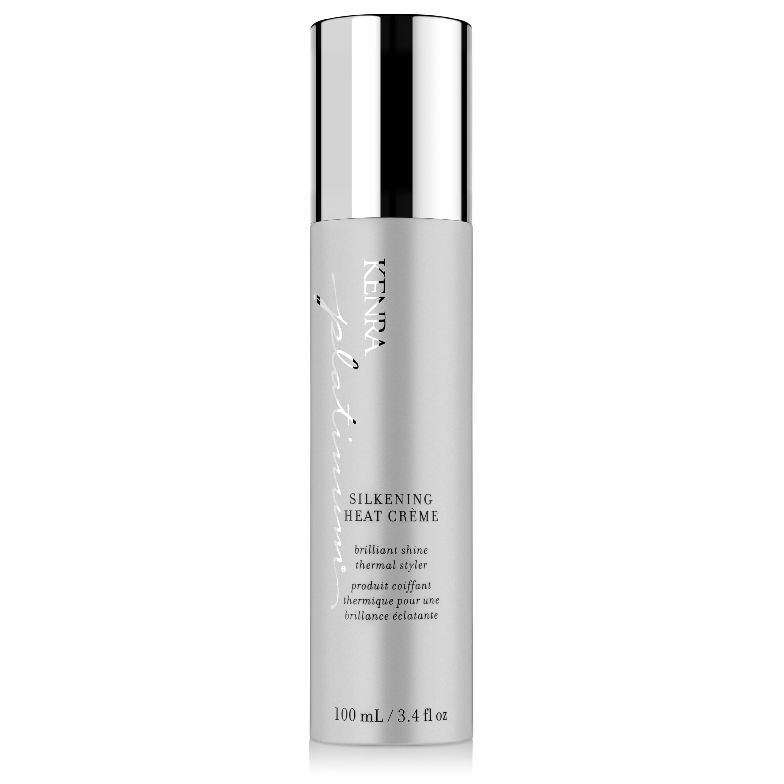 Kenra Platinum Silkening Heat Cr   Me | Brilliant Shine Thermal Styler | Reduces Hot Tool Passes By 50% | Prevents Breakage & Im