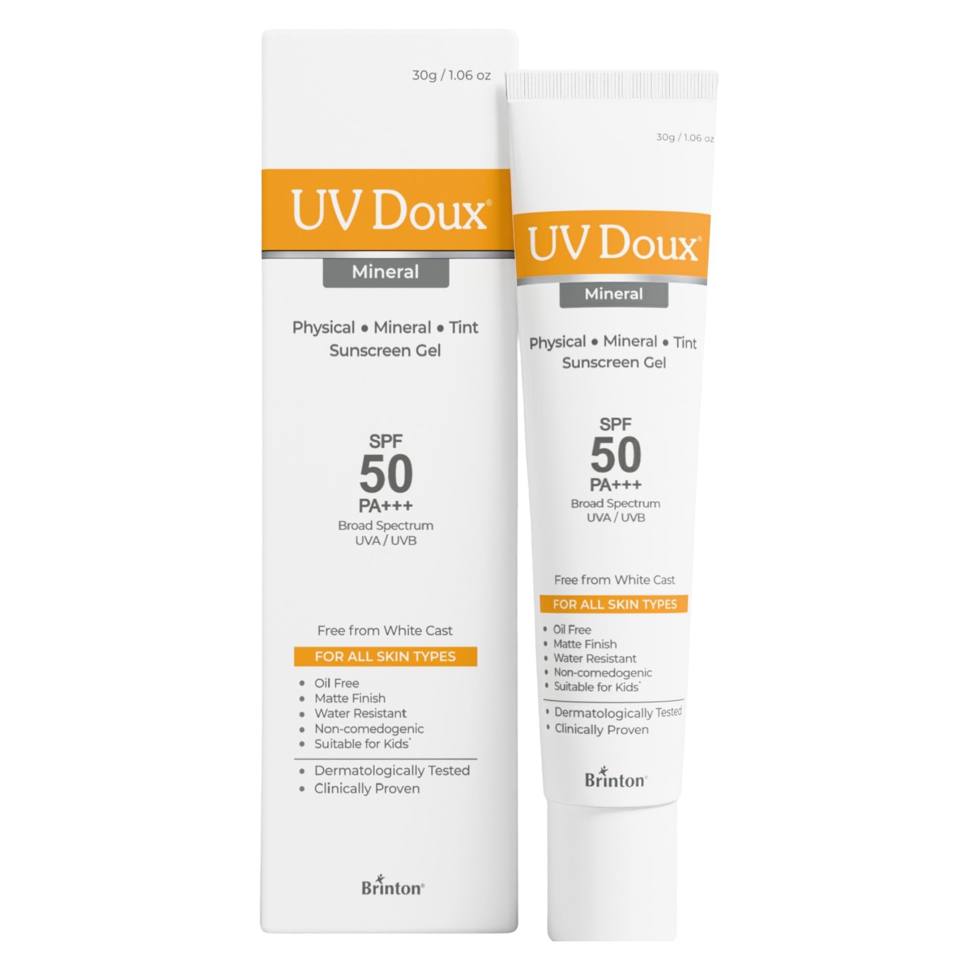 Uv Doux Tinted Mineral Sunscreen Spf 50 Pa+++ | 100% Mineral Broad Spectrum | Zinc & Iron Oxide | No White Cast | IndiaS No.1 De
