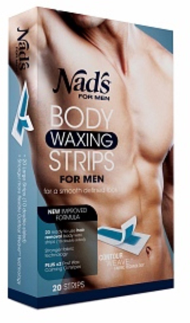 Nads for Men Body Waxing Strips 20 ea (Pack of 2)