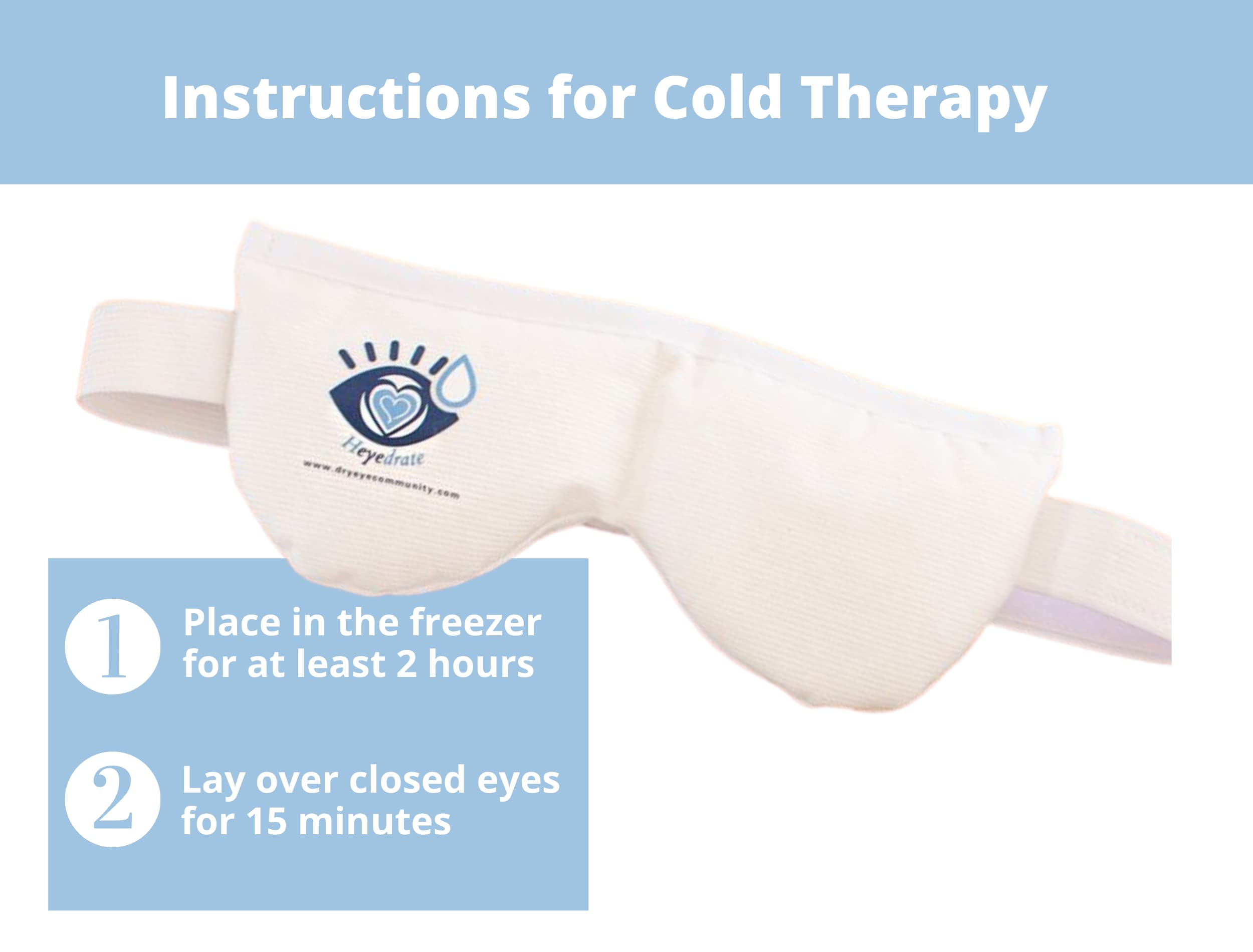 Heyedrate Heated Eye Mask - Soothing Warm Compress for Temporary Relief of Irritated Eyes, Dryness, Crusty Eyelids, Eyelid Bumps