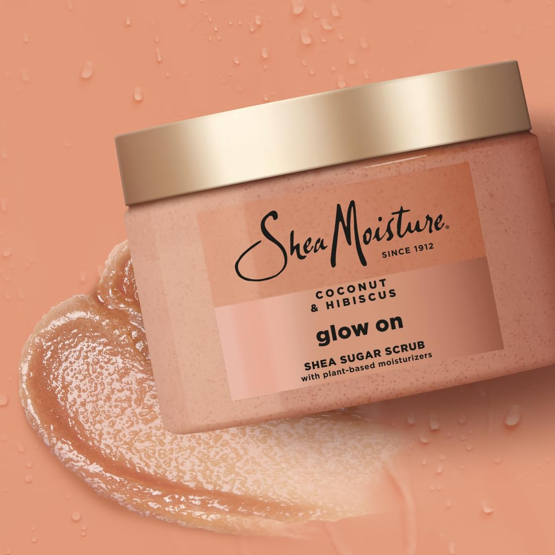 SheaMoisture Shea Sugar Body Scrub For Glowing Radiance Coconut Hibiscus Glowing Radiance Body Scrub With 24h Shea Moisture Nutr