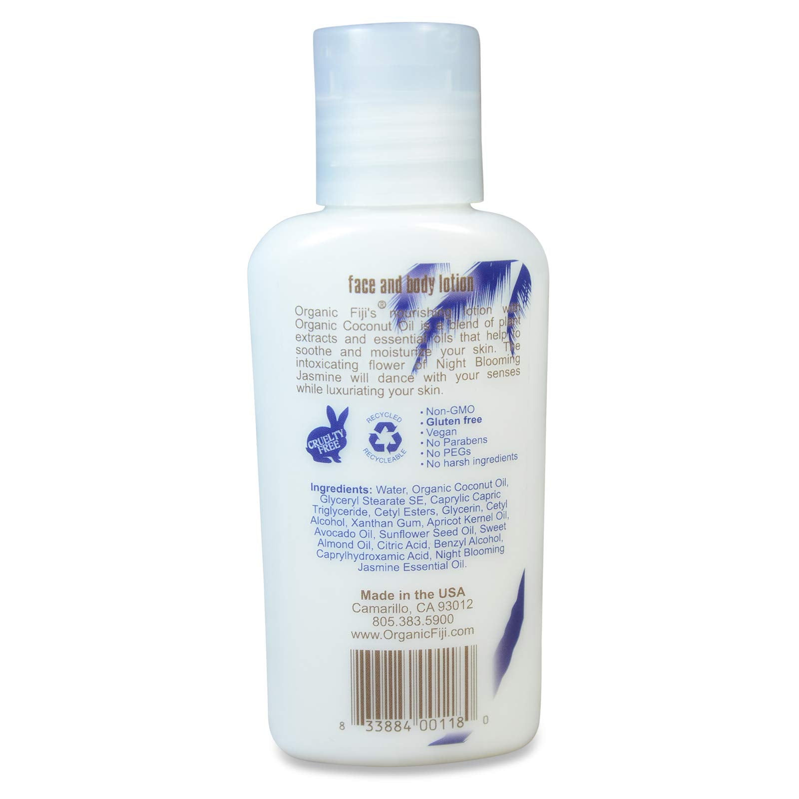 Organic Fiji Nourishing Lotion Night Blooming Jasmine - 3 fl oz