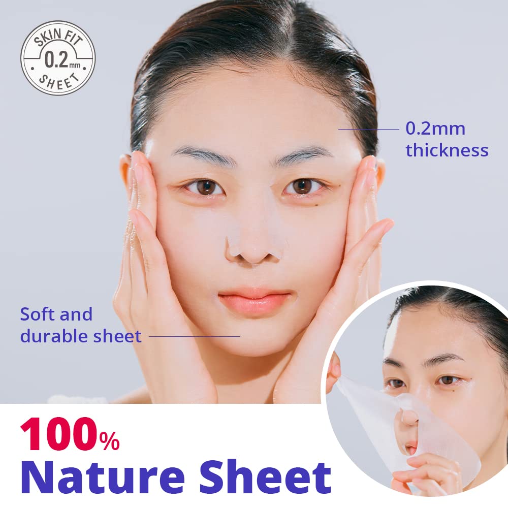 Dermatory Hypoallergenic Cica Pick Up Mask, Thin Sheet Masks (0.2Mm), Gentle, Moisturizing, Soothing, Healing, Calming Cica Skin
