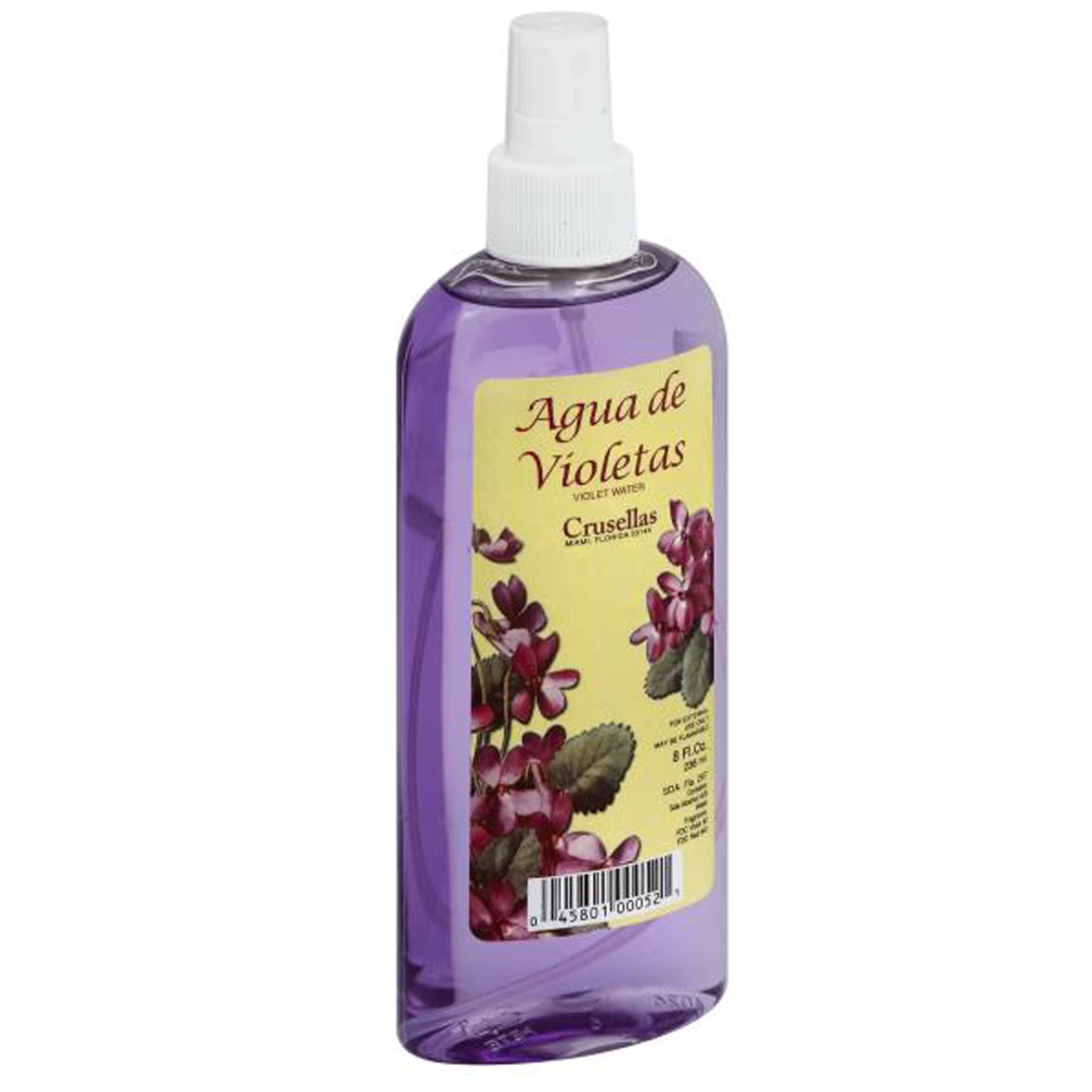 Crusellas Violet Water Cologne 8 Fl Oz (Agua De Violetas) With Pump