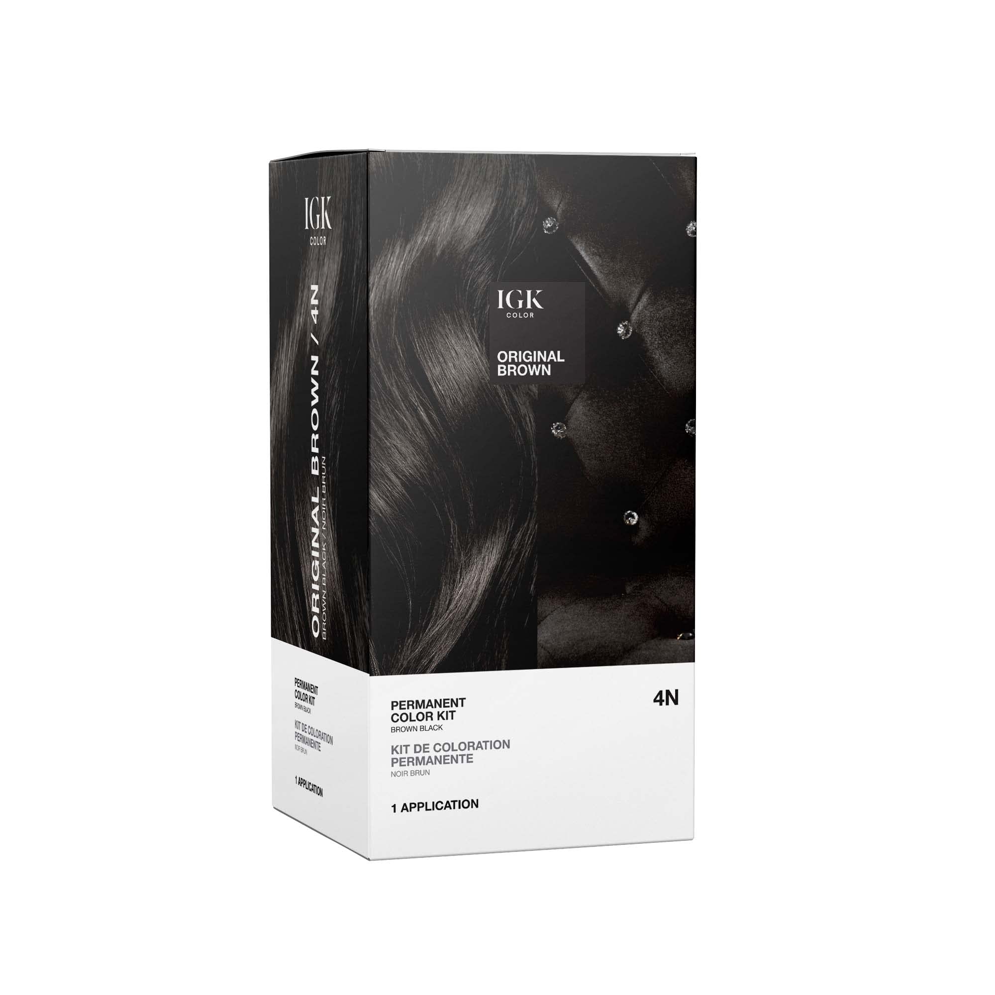 Igk By Igk Permanent Color Kit - 4N Original Brown (Dark Natural Brown)(D0102H5Afax)
