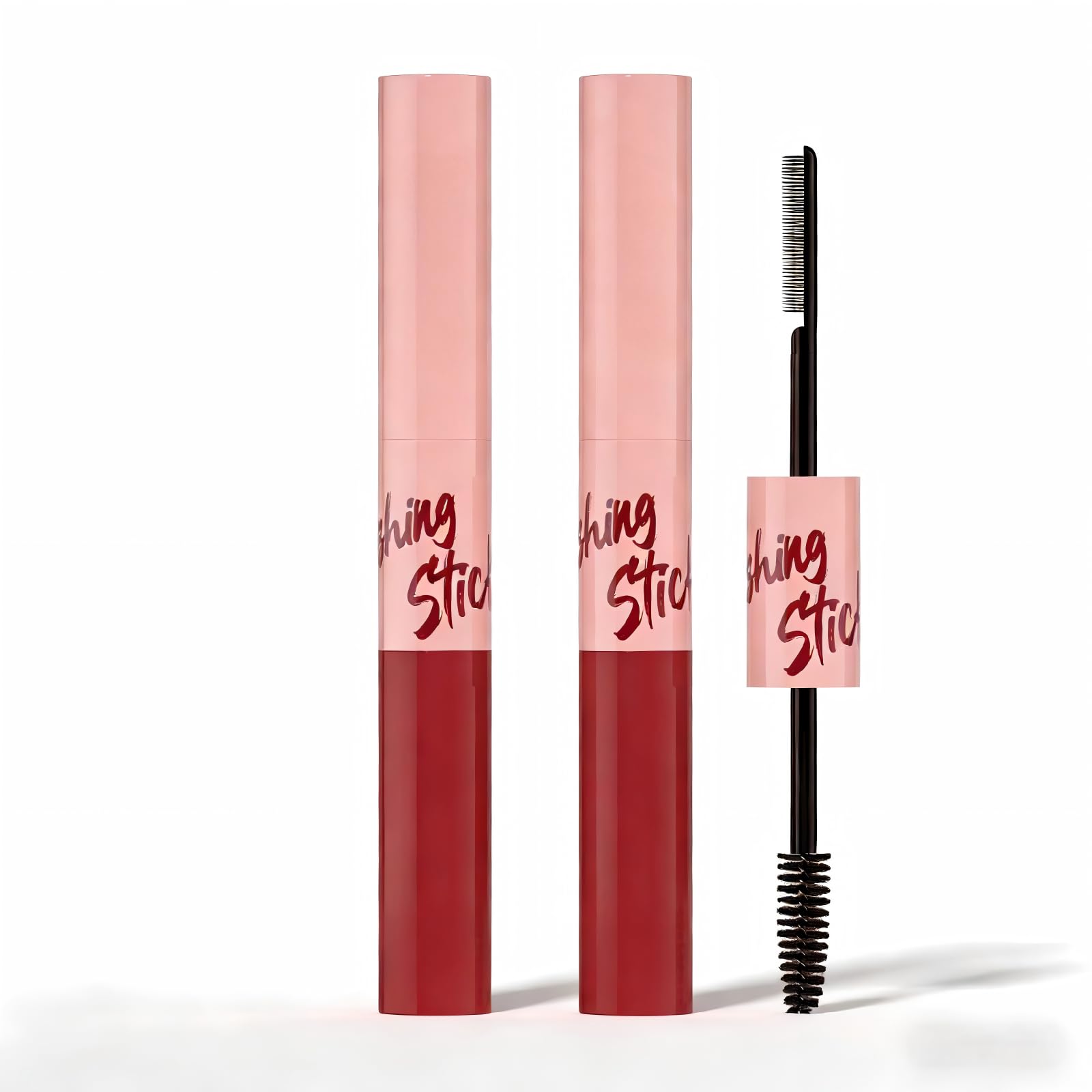 gowwim 2 Pcs Hair Finishing Stick DualBrush Flyaway Tamer & Hair Wax Stick, Quick Fix Stick for Frizz, Baby Hairs & Edge Contro