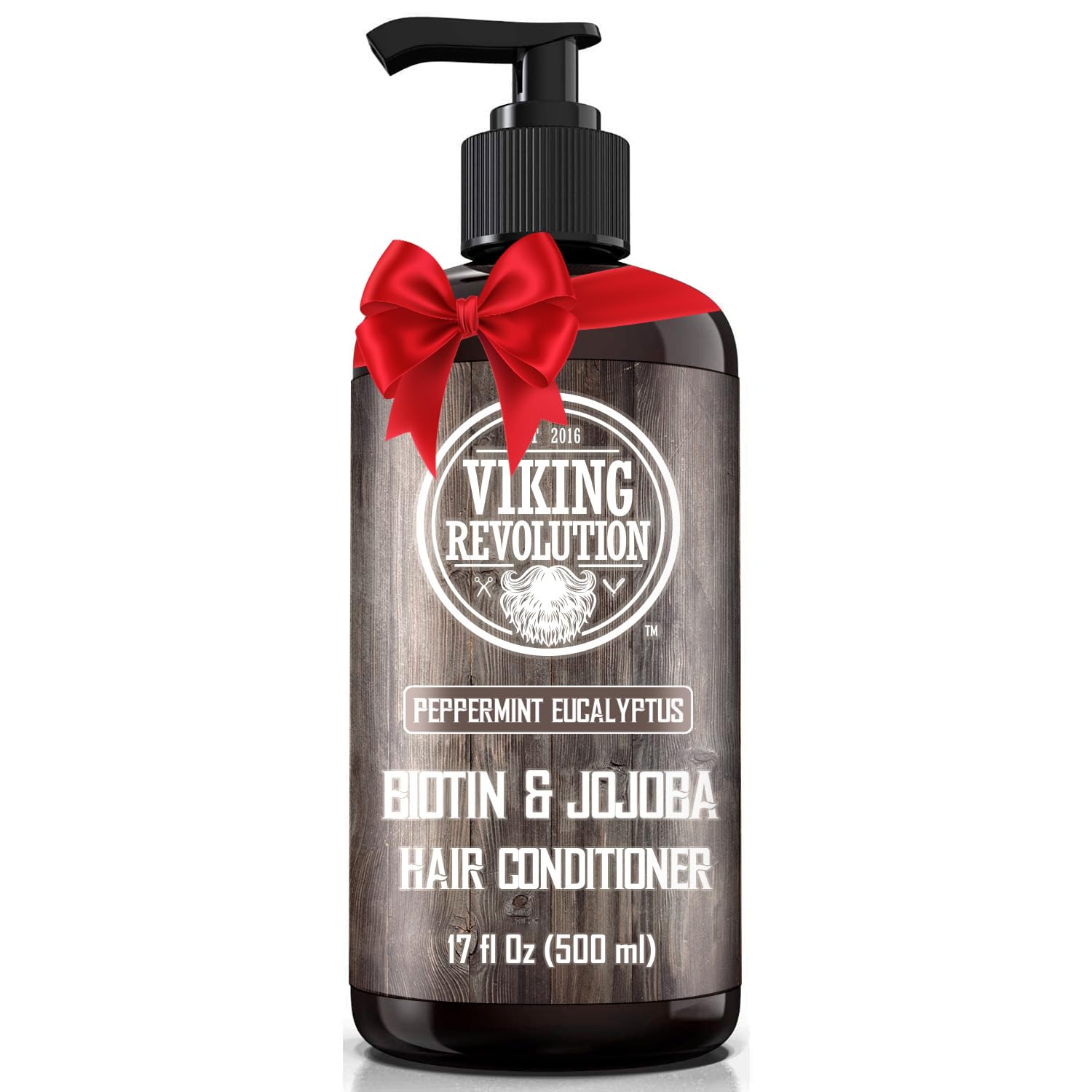 Viking Revolution Biotin Mens Conditioner - Eucalyptus and Peppermint Conditioner with Jojoba Oil and Mint Oil - Peppermint Oil 