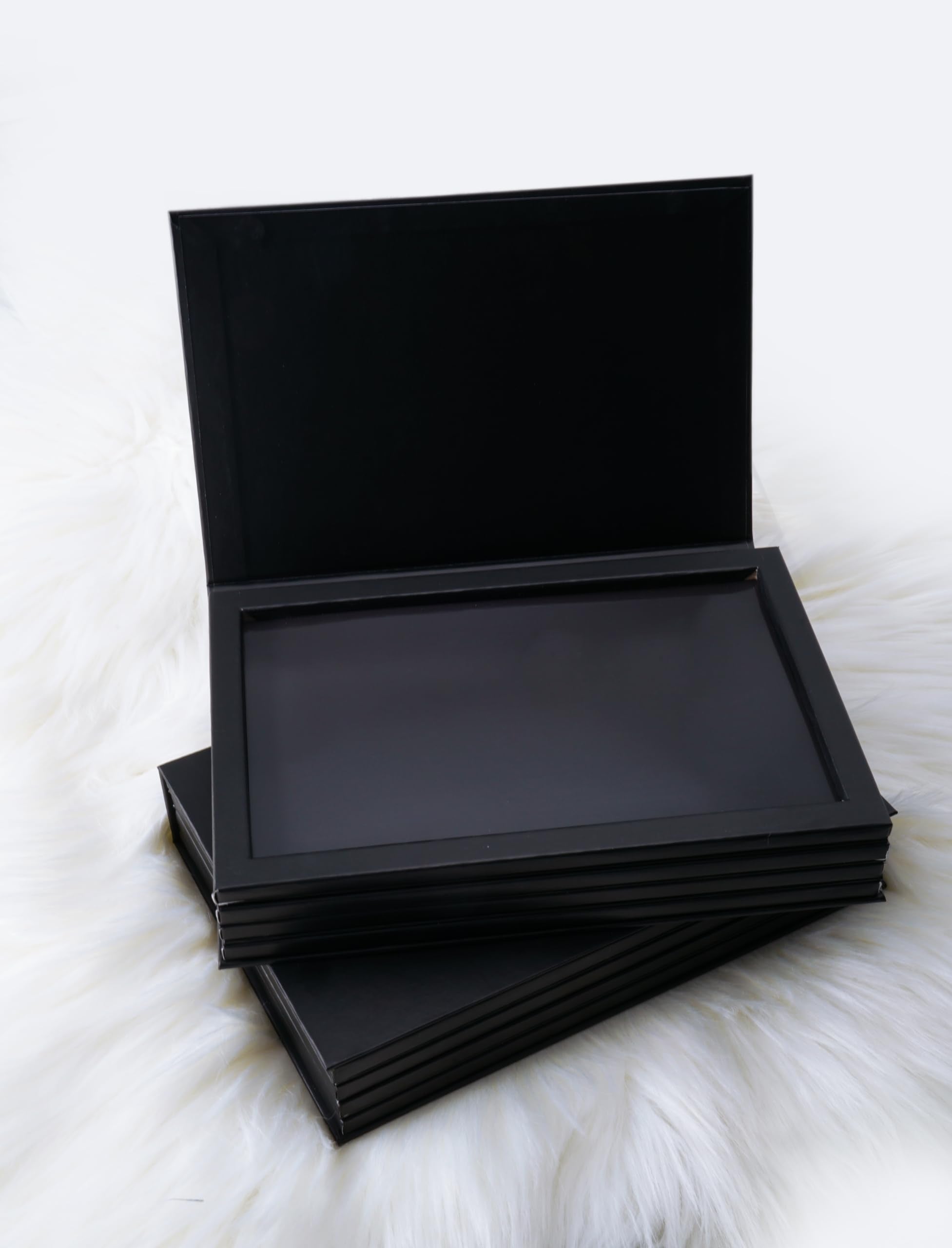 Coosei 4-Layer Book Shaped Magnetic Eyeshadow Palette Empty Makeup Storage Box For Eyeshadow Lipstick Blush Powder Extra Large B