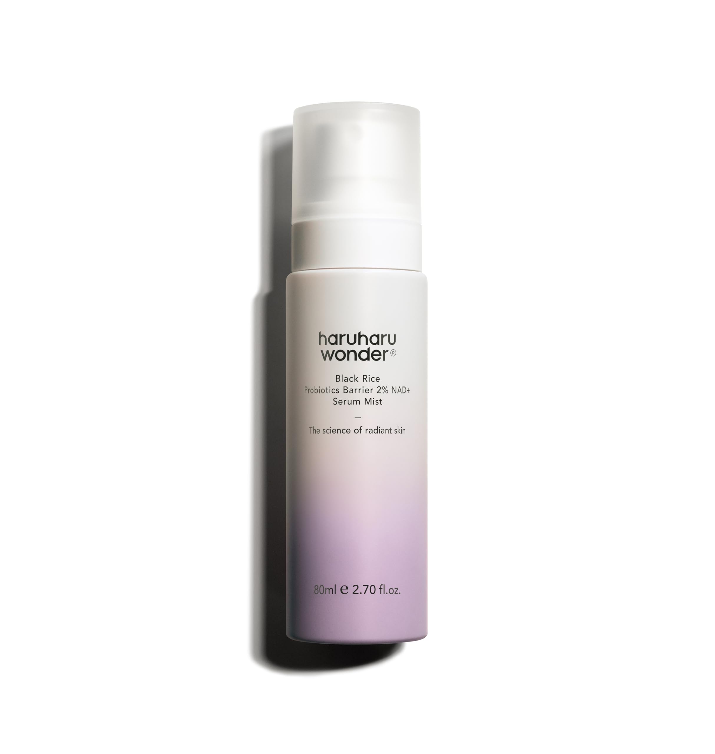 haruharu Wonder Black Rice Probiotics 2% NAD+ Serum Mist, Ultra-Fine Mist, Hydrating & Plumping, Barrier Support, Sensitive Skin