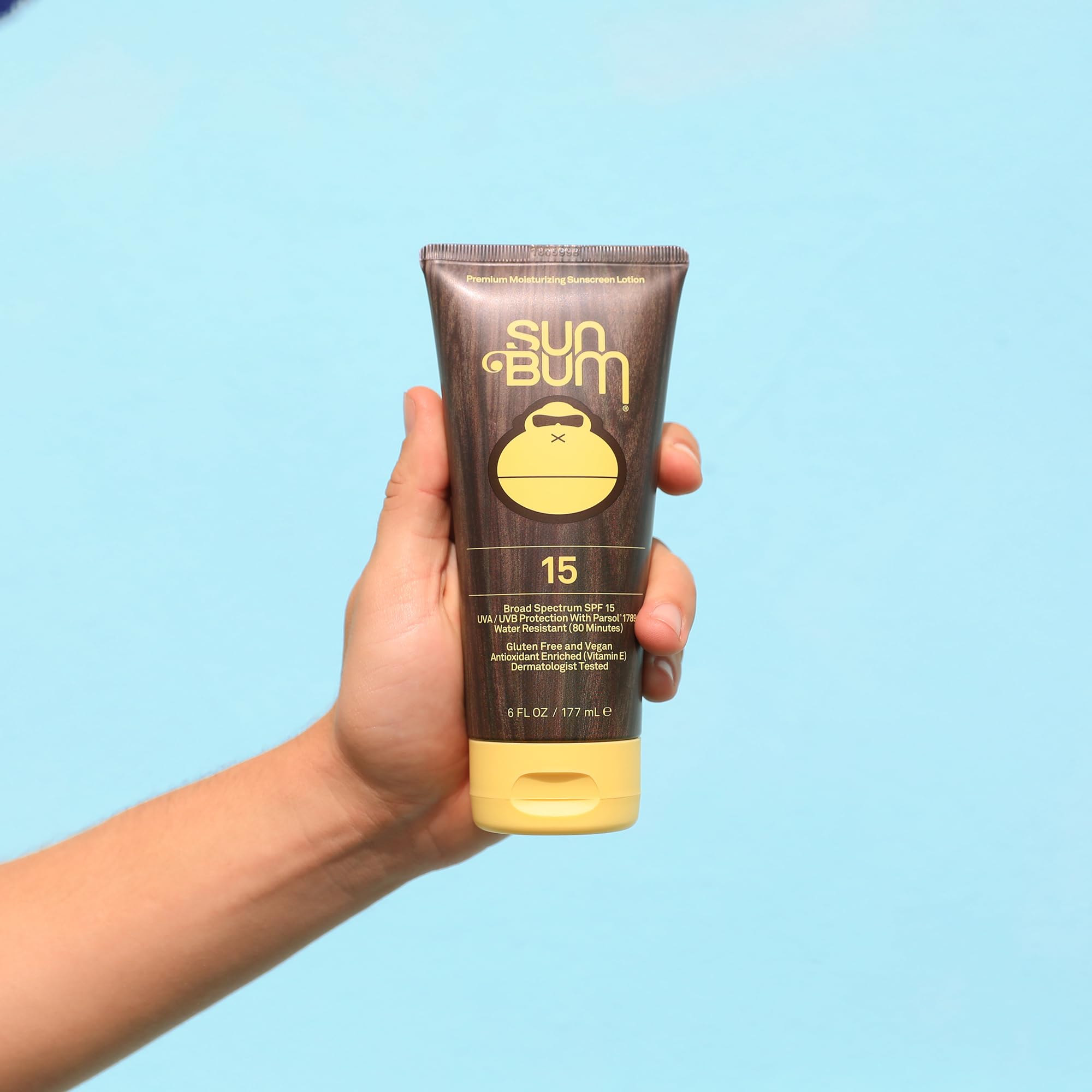 Sun Bum Original Moisturizing Sunscreen Lotion, Spf 15, 6 Oz. Tube, 1 Count, Broad Spectrum Uva/Uvb Protection, Hypoallergenic,