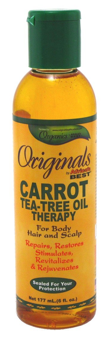 Africas Best Orig Carrot & Tea Tree Oil 6 Ounce (Pack of 2)