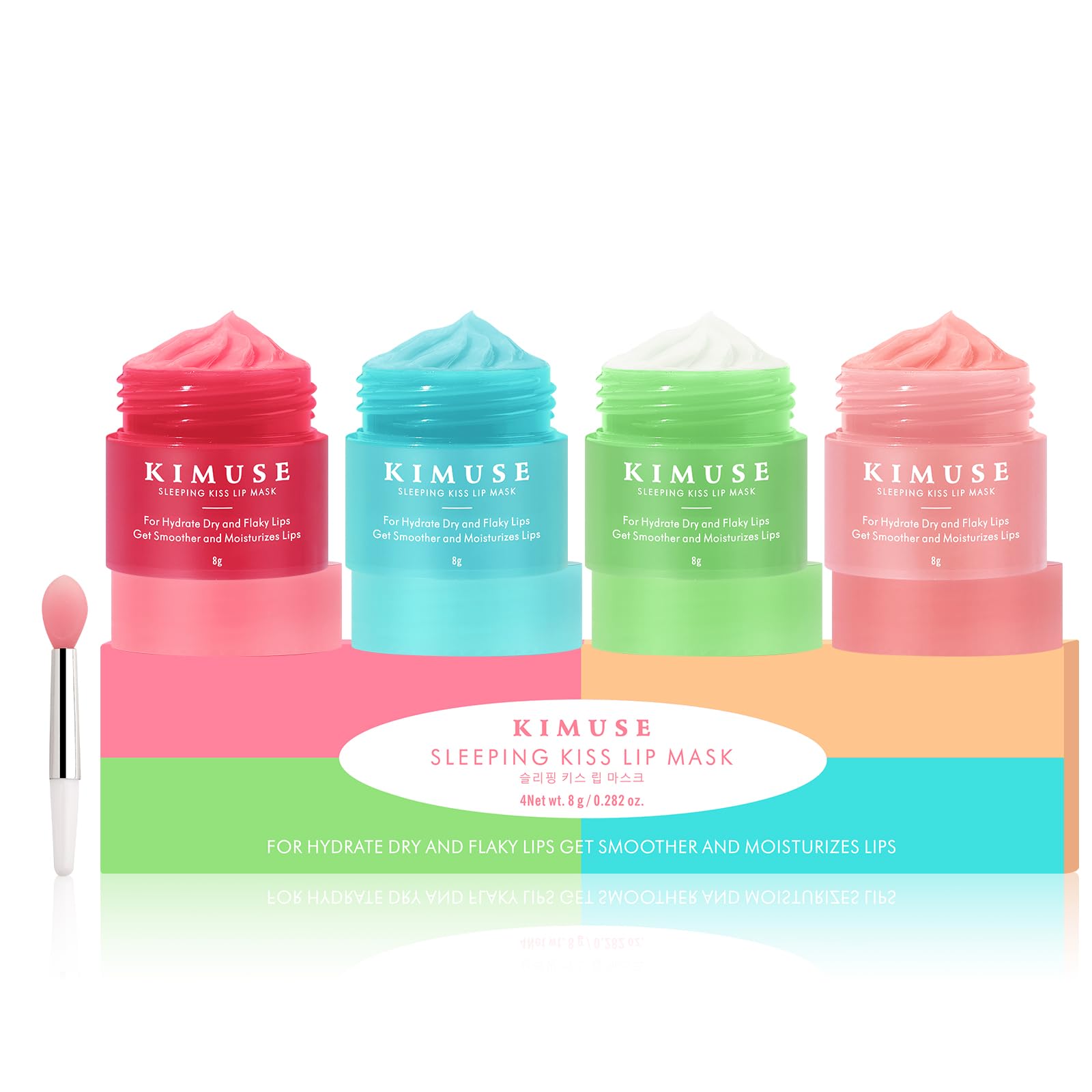 KIMUSE Lip Mask, Lip Sleeping Mask: Moisturizing, Hydrating, Nourishing Lip Care Products, Vitamin C, Shea Butter & Antioxidants