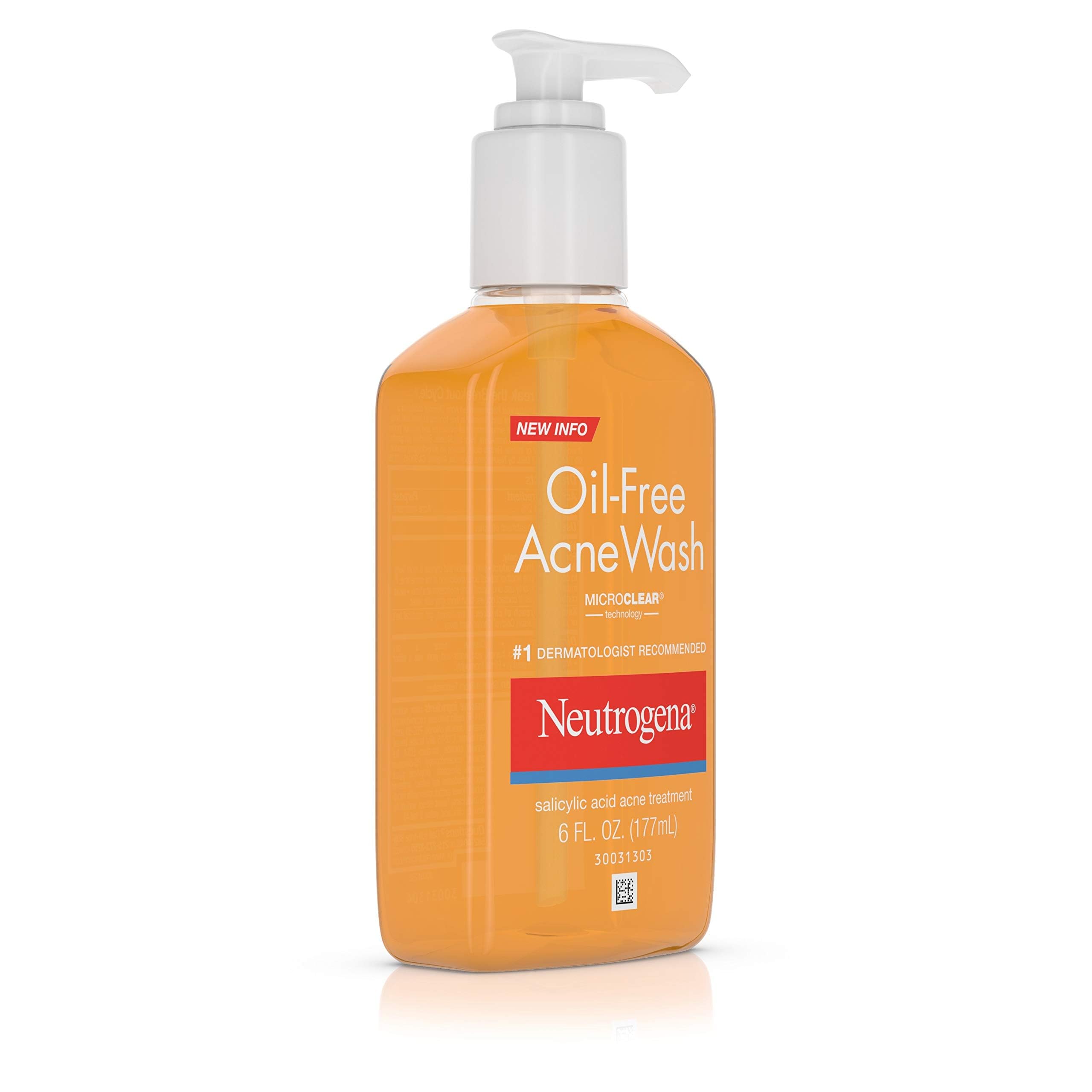 Neutrogena Oil-Free Salicylic Acid Acne Treatment Acne Wash-6 Oz