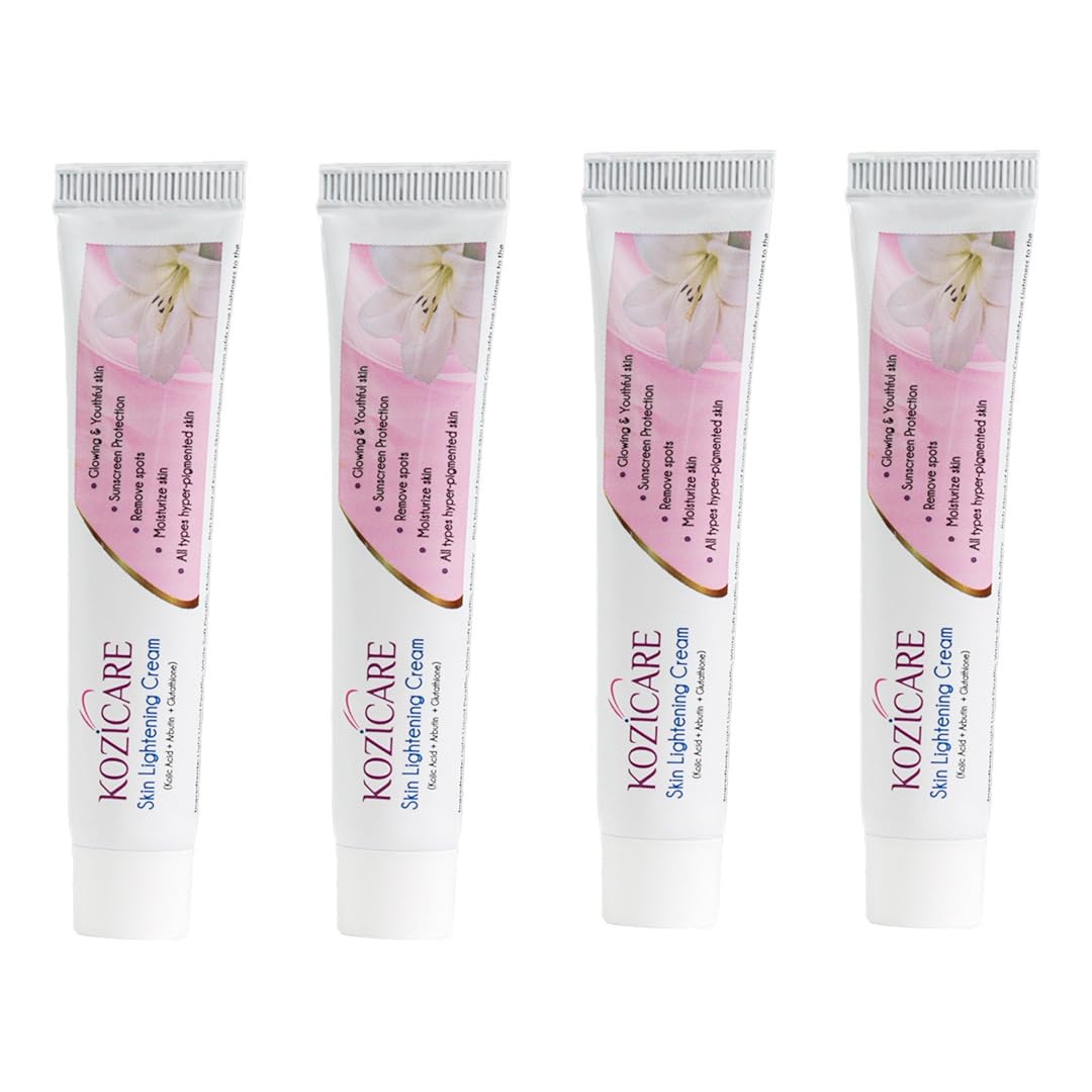 Kozicare Skin Lightening NonSticky Cream Lotion | Enriched With 3% Kojic Acid, 1% Alpha Arbutin, 1% Glutathione, 2% Niacinamide