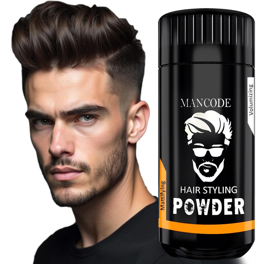 Man Code Hair Volumizing Powder Wax For Men, Hair Powder, Hair Wax Powder For Boys, Natural & Safe Hairstyling Powder, Strong Ho