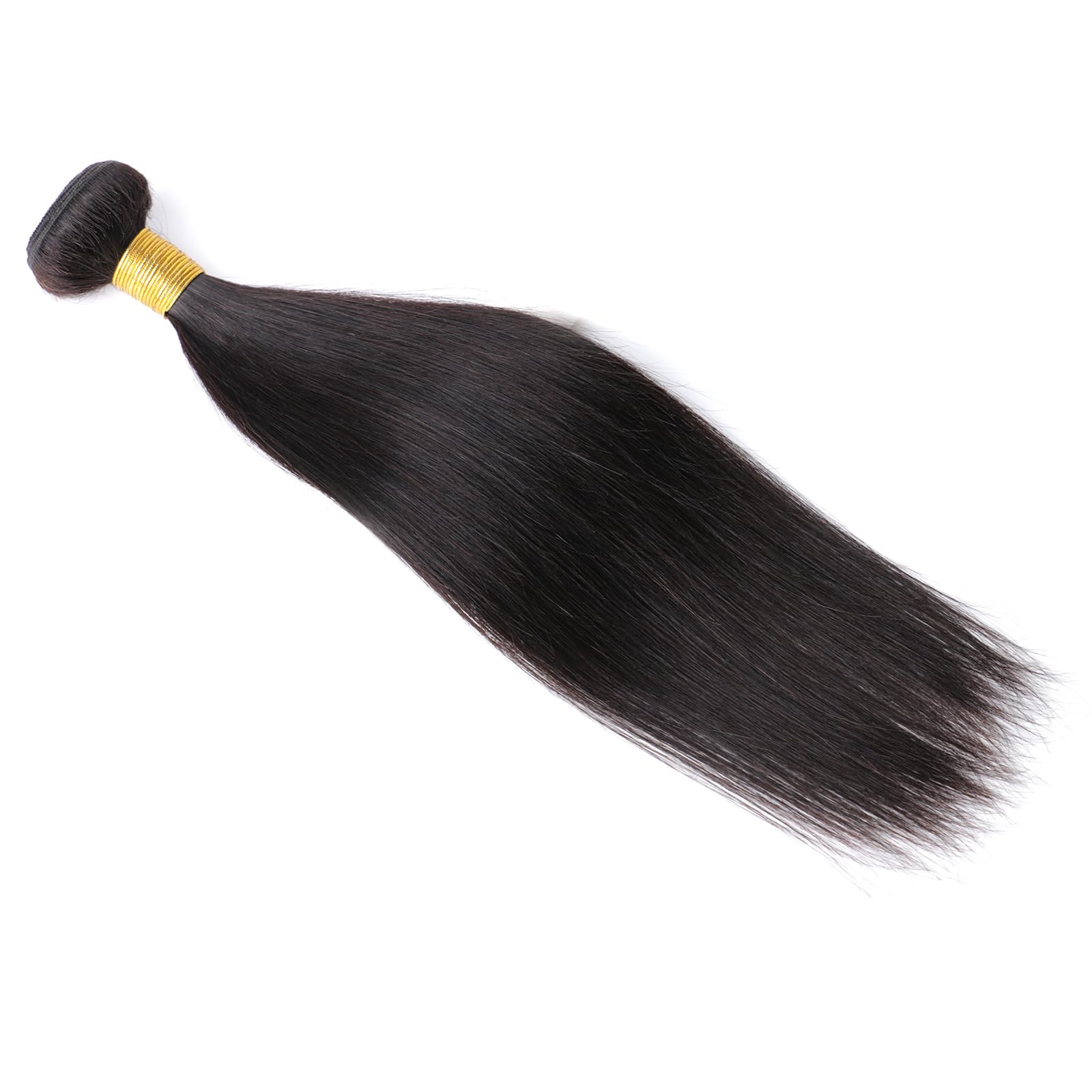 Huarisi Human Hair Bundles Brazilian Virgin Hair Straight Remy Human Hair Extensions 10A Unprocessed Hair Double Weft 14 Inch No