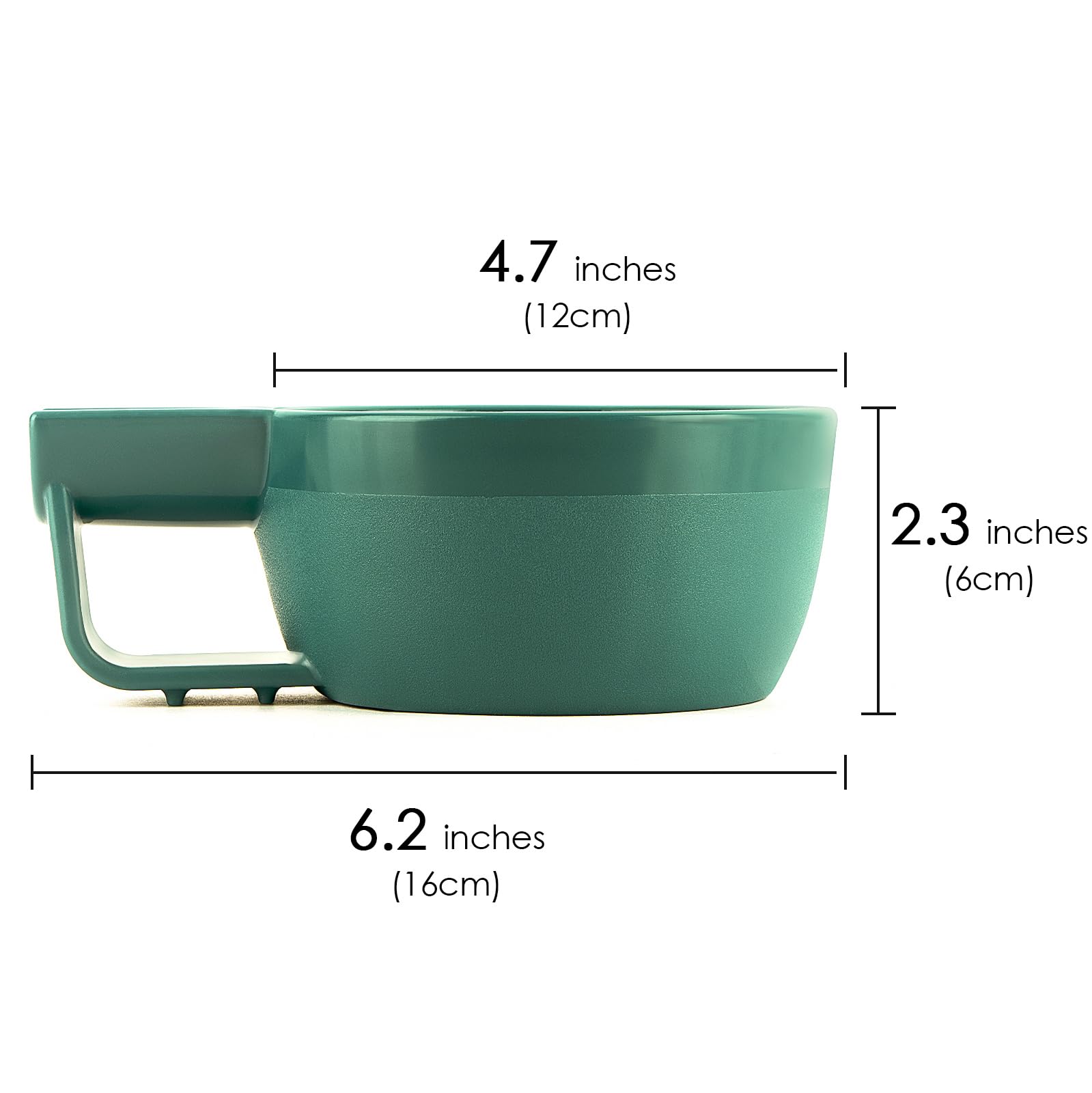 Linkidea Plastic Shaving Soap Bowl with Non-slip Handle, Wide Mouth, Large Capacity, Easier to Lather Ridges, Wet Razor Shave Cr