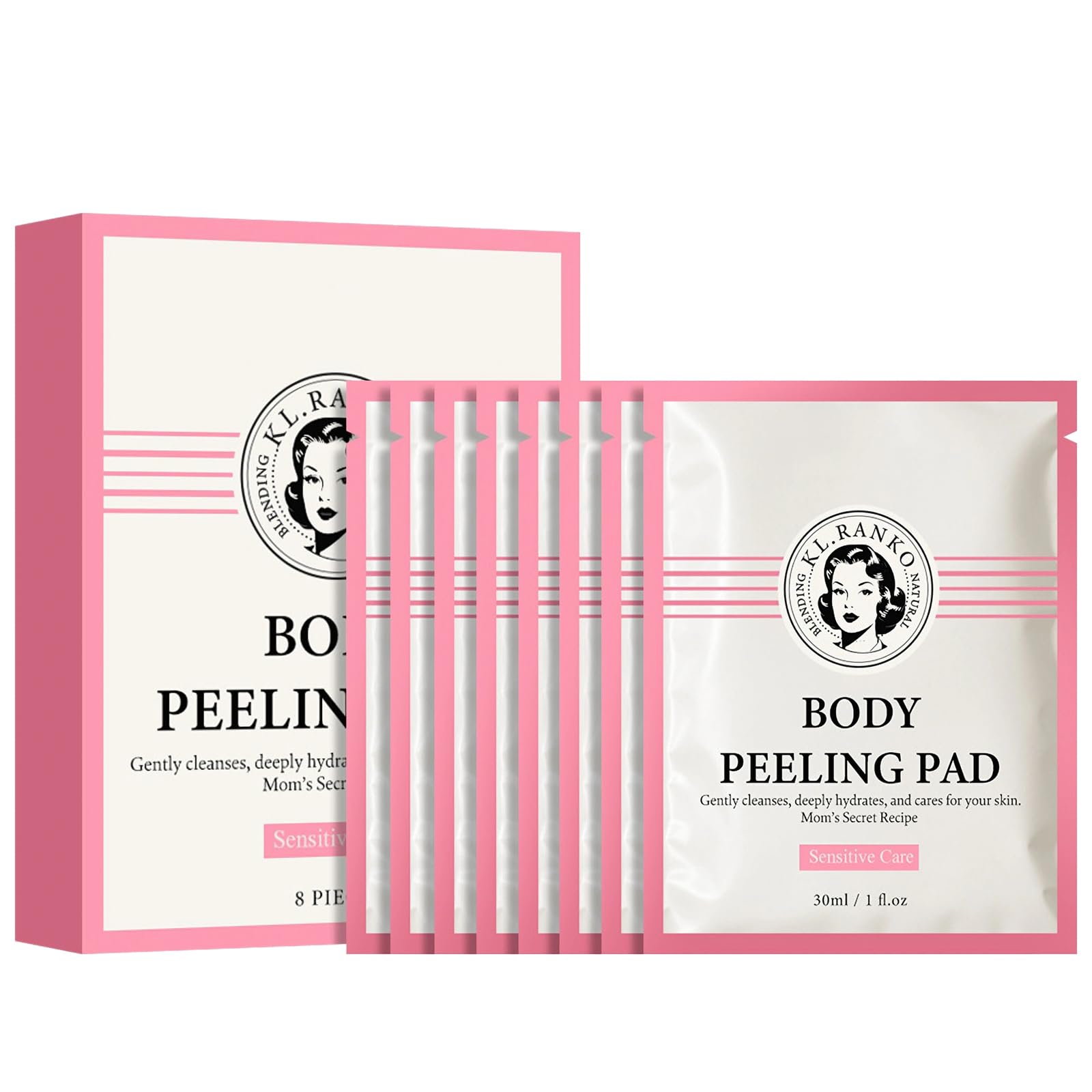 New Irven Body Peeling Pad, Double Sided Exfoliating Bubble Bath Mitt with Cica, Gentle Dead Skin Remover for Elbows Knees Arms,