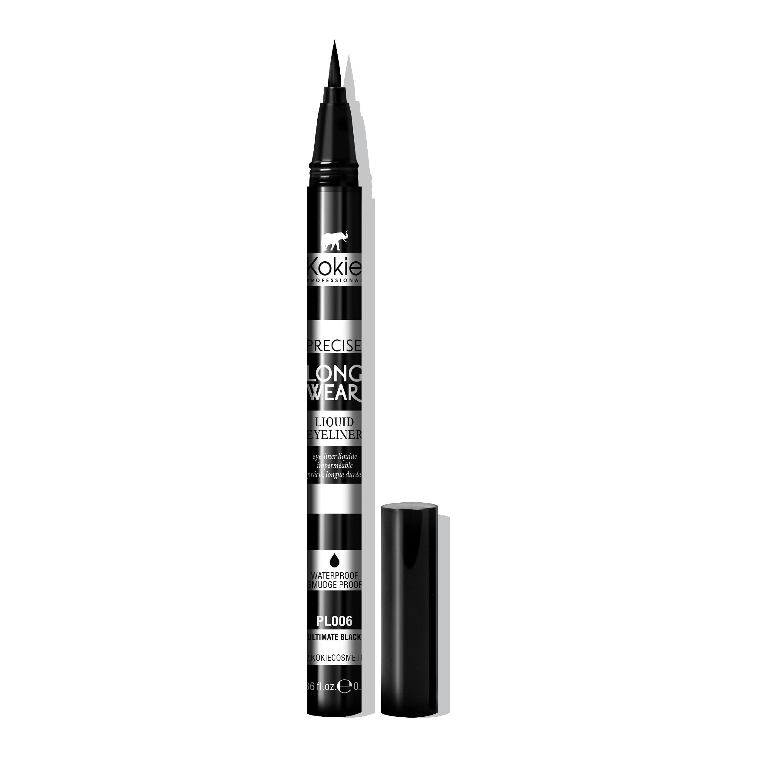Kokie Precise Longwear Liquid Eyeliner, Waterproof, Smudge Proof