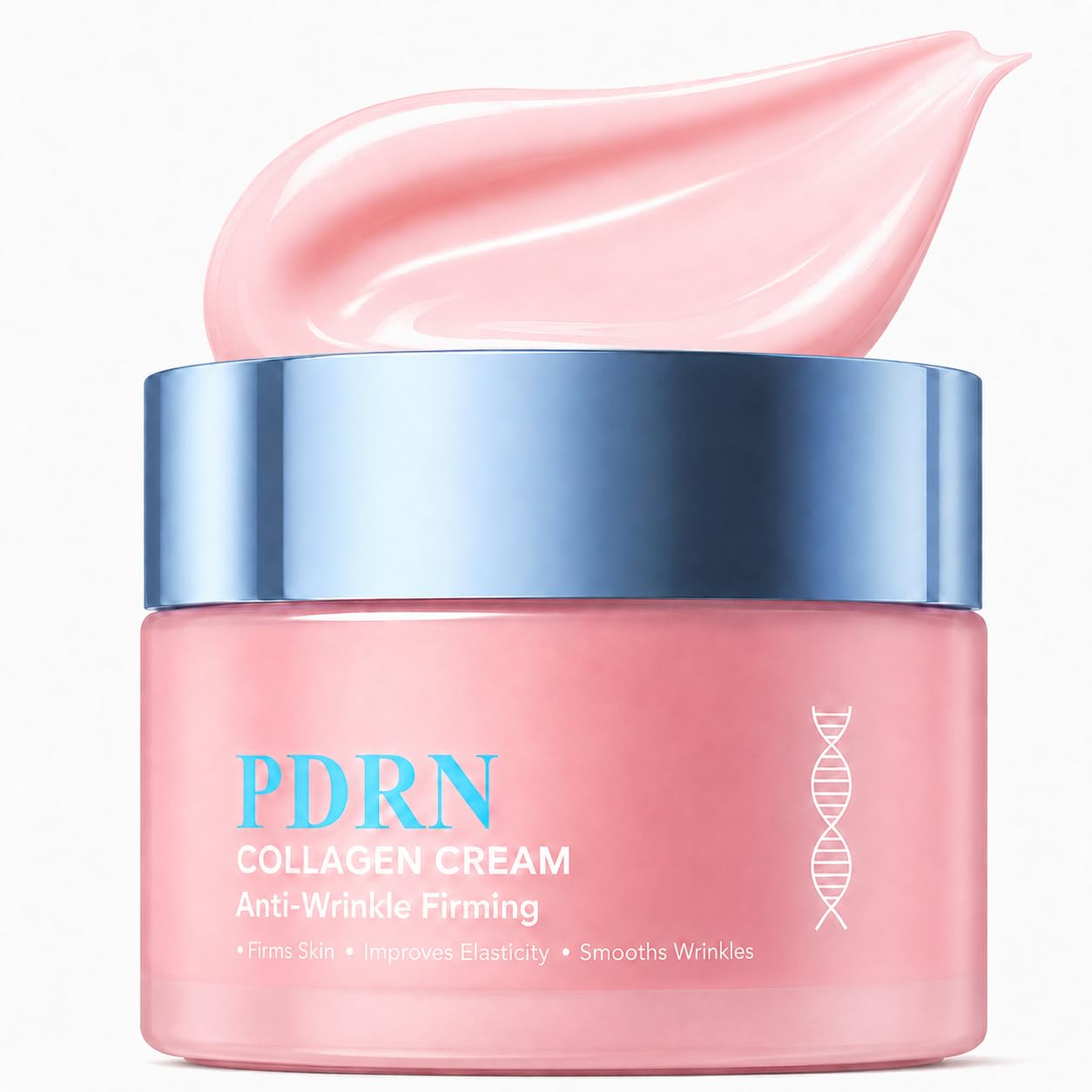 PDRN Collagen Face Cream, Hydrating Firming Moisturizer with Hyaluronic Acid & Centella Asiatica, Hydration for Fine Lines, Elas