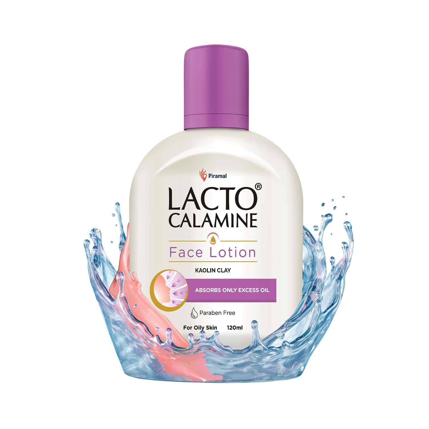 Lacto Calamine Daily Face Moisturizing Lotion for Oily Skin, 4.06 Fl Oz (120 ml), for Pimples, Acne, Dark Spots, and Blackheads