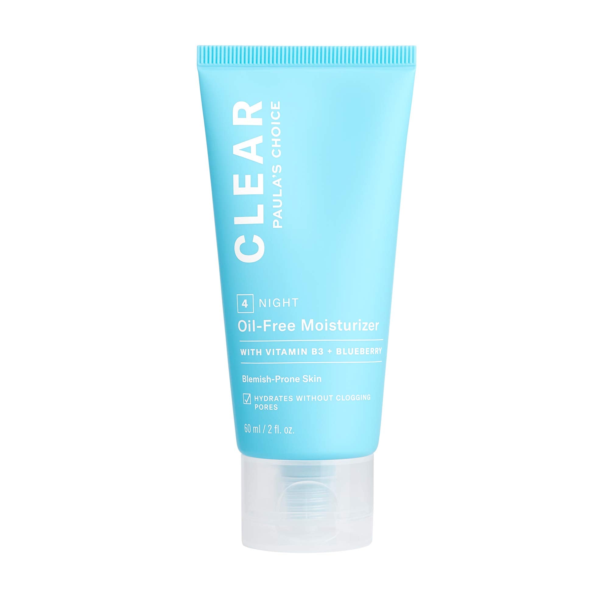 Paula's Choice CLEAR Oil-Free Face Moisturizer, Lightweight Facial Cream for Acne-Prone Skin, Hyaluronic Acid, Pore-Minimizing N