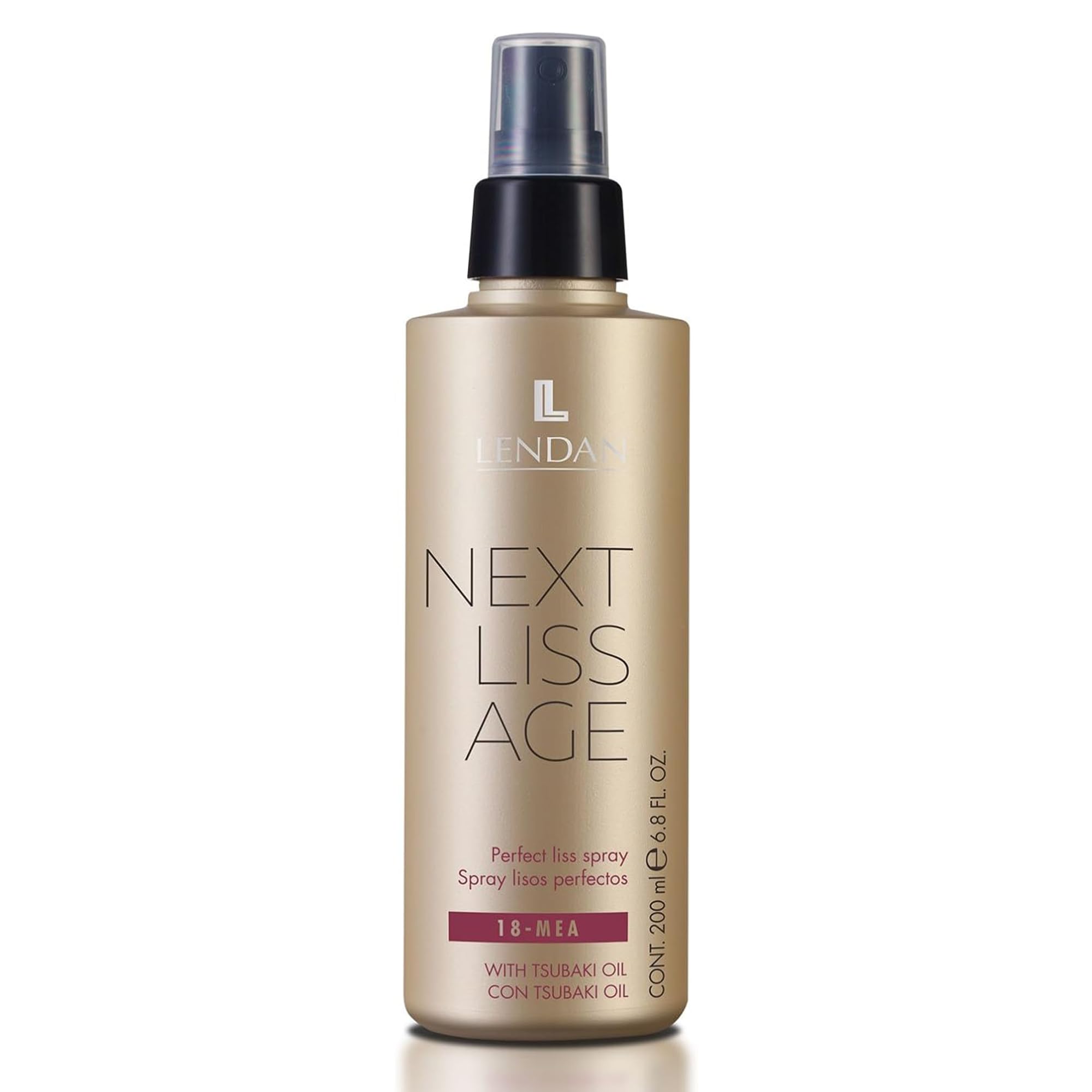 Lendan - Perfect Straight Spray - Next Liss Age - 200 ml - Heat Protector for Hair - Keeps Hair Straight for Up to 10 Weeks - Se