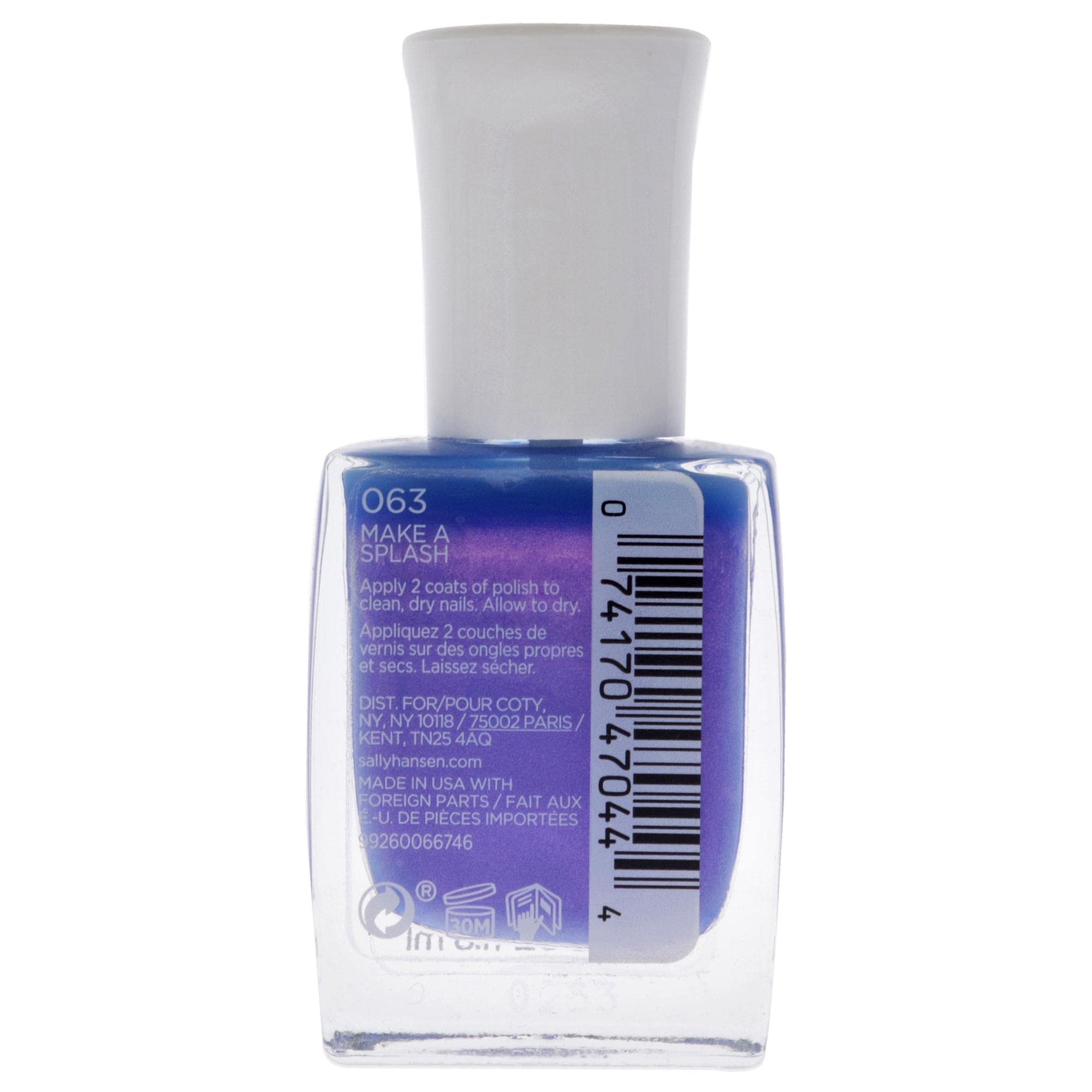 Sally Hansen Mega Strength Nail Color - Make A Splash Nail Polish Women 0.4 Oz