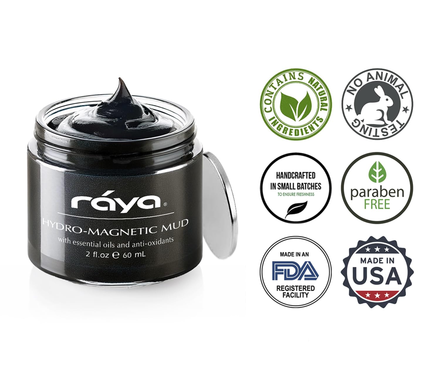 Raya Hydro-Magnetic Mud Masque (677) | Nourishing Facial Treatment Mask For Dry Skin | Magnetic Minerals Help Refine Pores And I