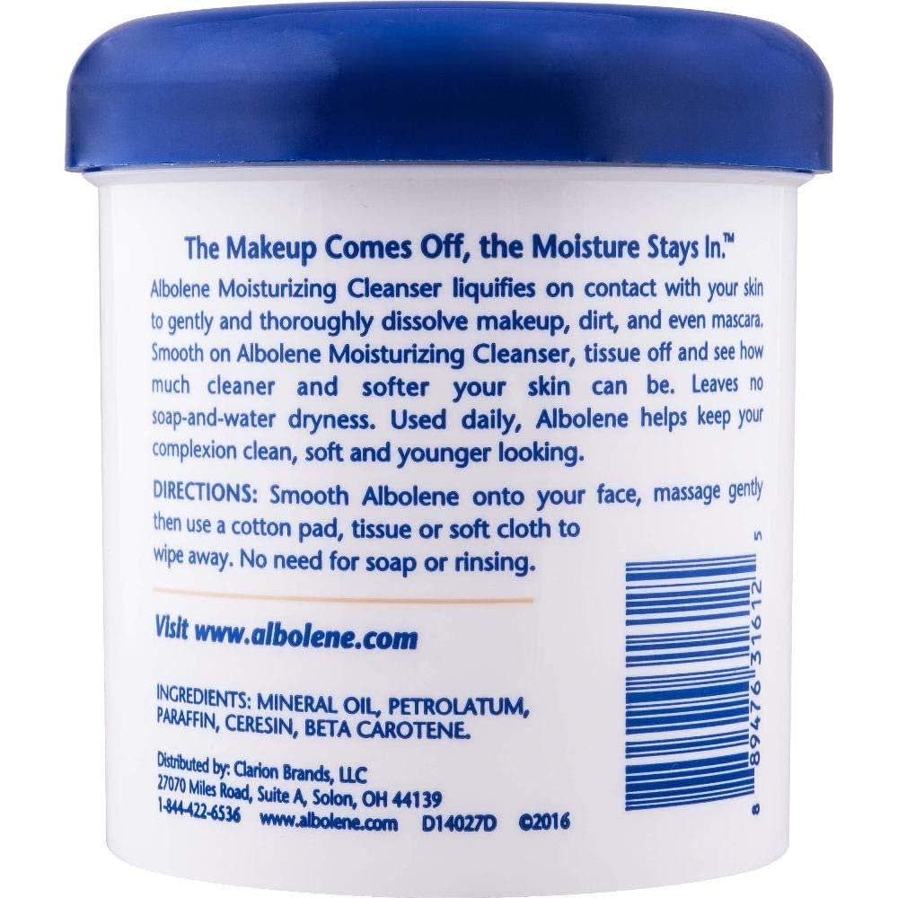 Albolene Moisturizing Cleanser Fragrance Free 12 oz (Pack of 5)