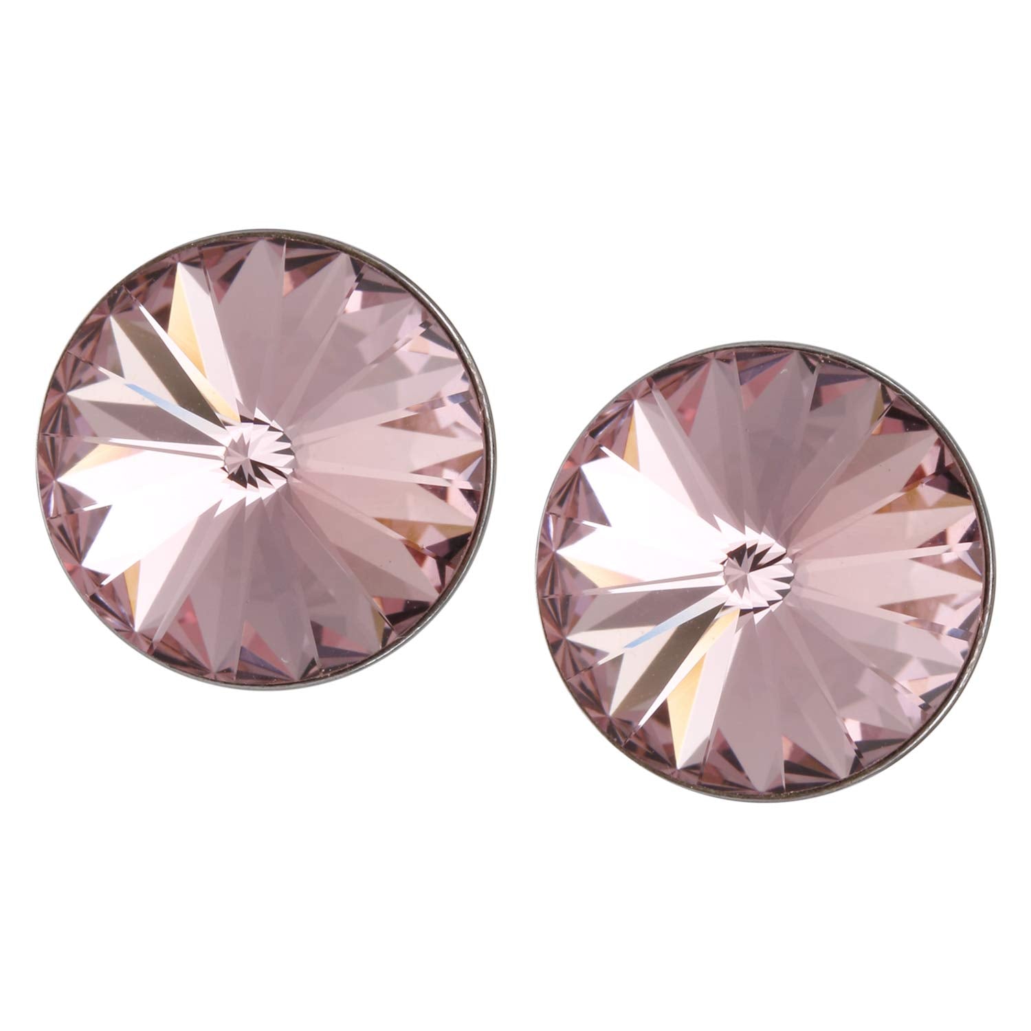 Ananth Jewels 925 Silver Large Crystal Stud Earrings For Women