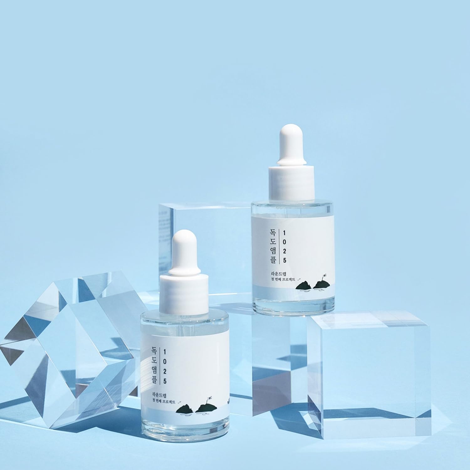 Round Lab 1025 Dokdo Ampoule(Serum) | Hydrating, Soothing, Instant Nourishing, Hyaluronic Acid, Unscented Watery Formula (1.58Oz