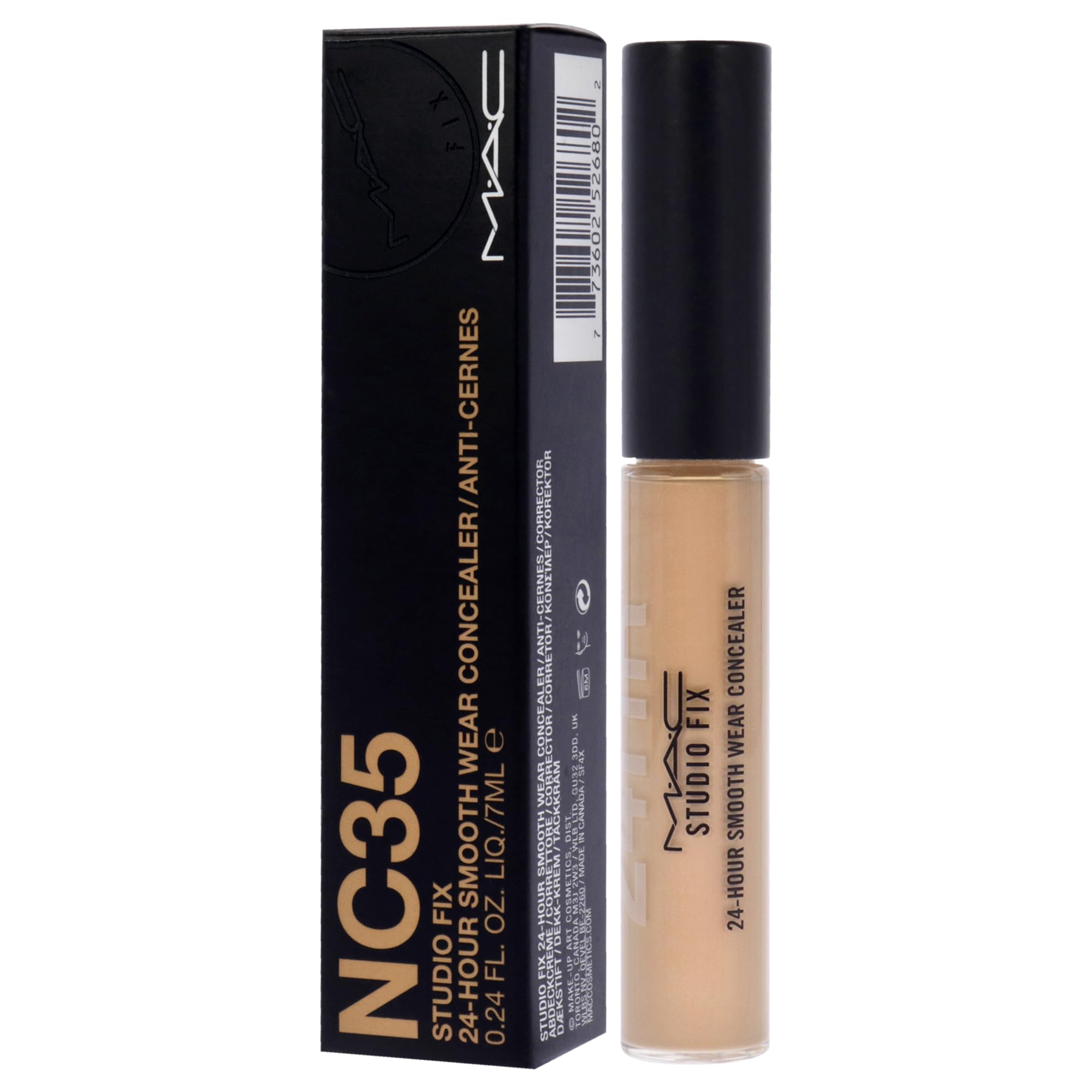 MAC Studio Fix 24 Hour Smooth Wear Concealer - NC35 by MAC for Women - 0.24 oz Concealer