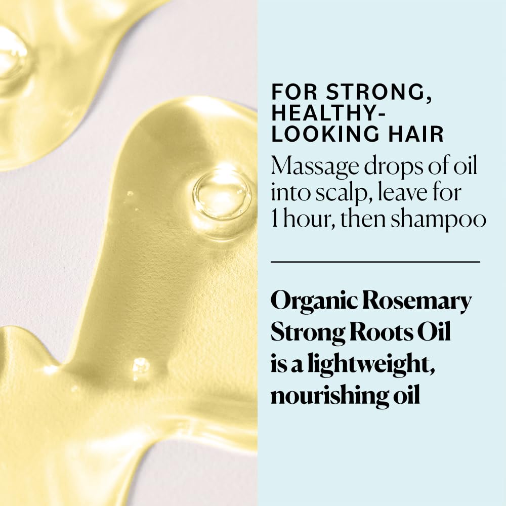 Sky Organics - Organic Rosemary Oil With Strong Roots - Hair Growth Serum With Macadamia, Jojoba & Essential Oils For Scalp - Na